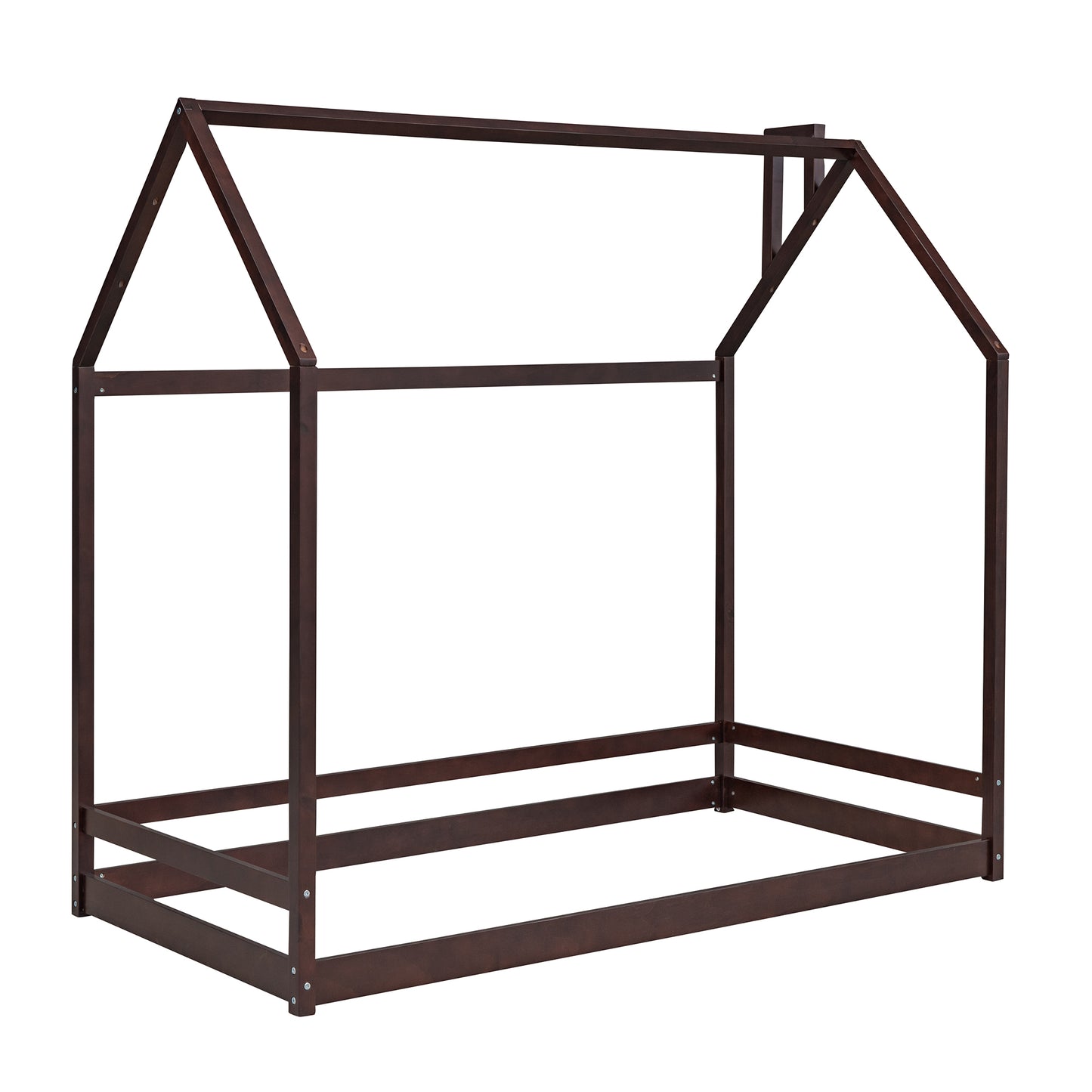 Twin Size House Bed Wood Bed, Espresso(OLD SKU:WF281435AAP)