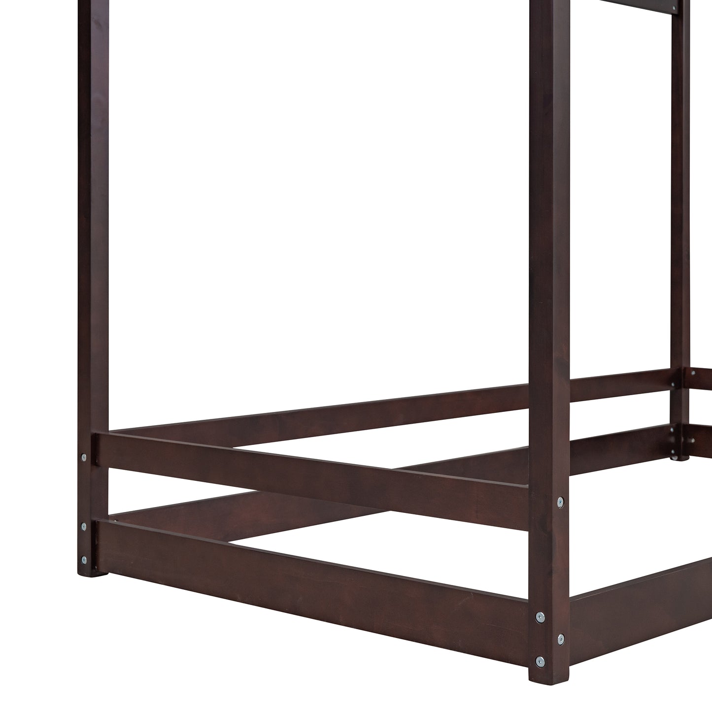 Twin Size House Bed Wood Bed, Espresso(OLD SKU:WF281435AAP)
