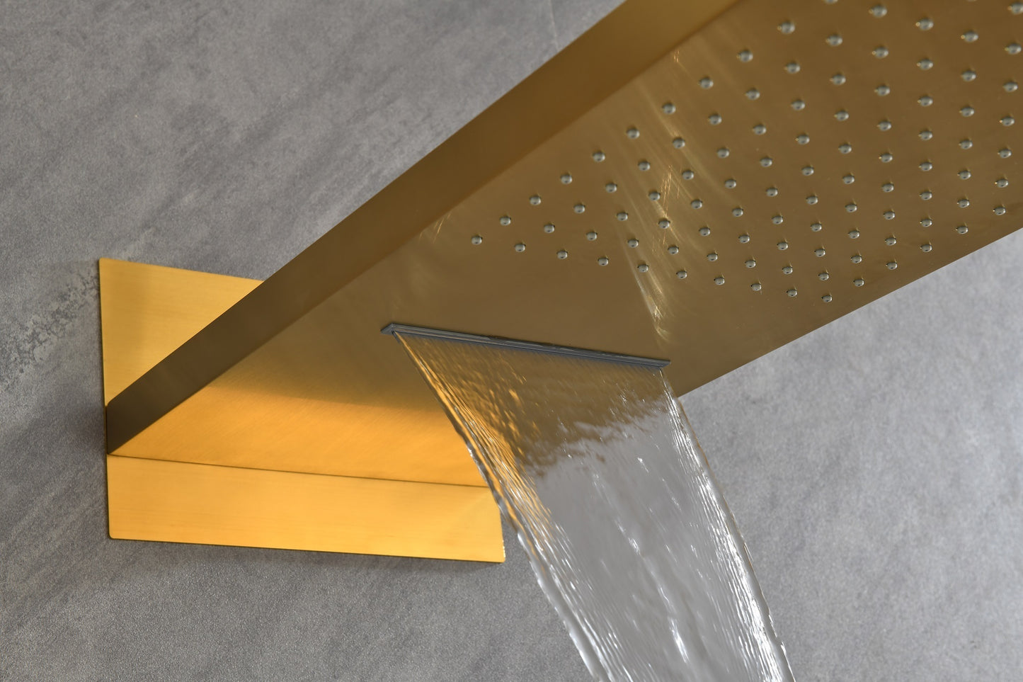 Shower System,Waterfall Rainfall Shower Head with Handheld, Shower Faucet Set for Bathroom Wall Mounted