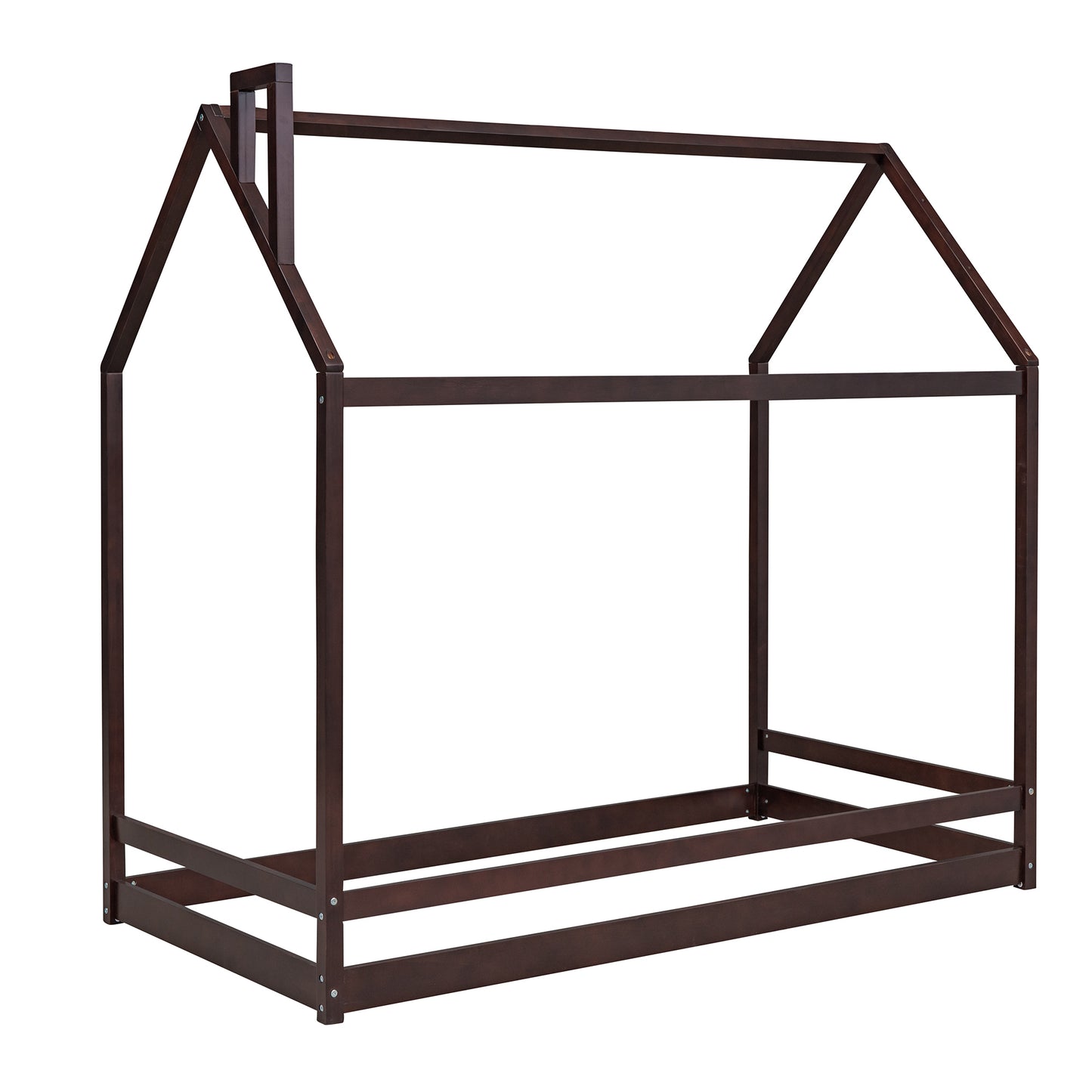 Twin Size House Bed Wood Bed, Espresso(OLD SKU:WF281435AAP)