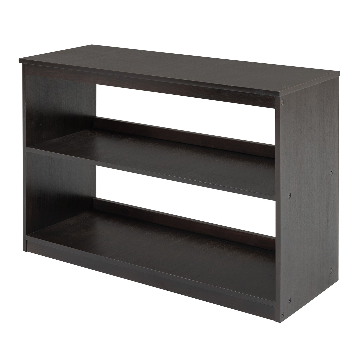 Twin Size Loft Bed with Rolling Cabinet, Shelf and Tent - Espresso