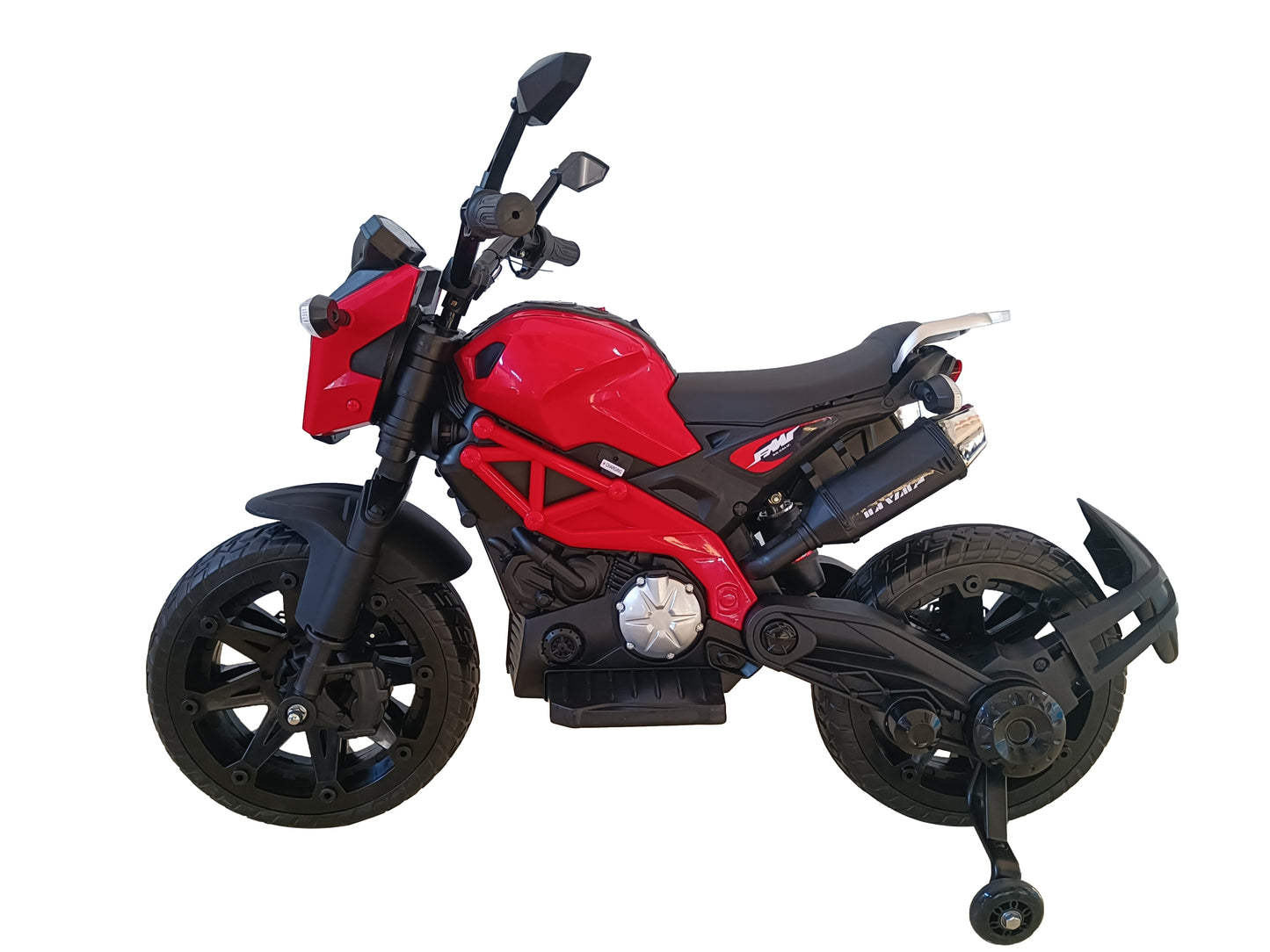 Electric Motorcycle for Kids, kids ride on motorcycle, Tamco 12V Electric Dirt Bike with Training Wheels, Hand Racing Foot Brake,PU seat, Ride on Motorcycle for 3~6 years Boys Girls gift