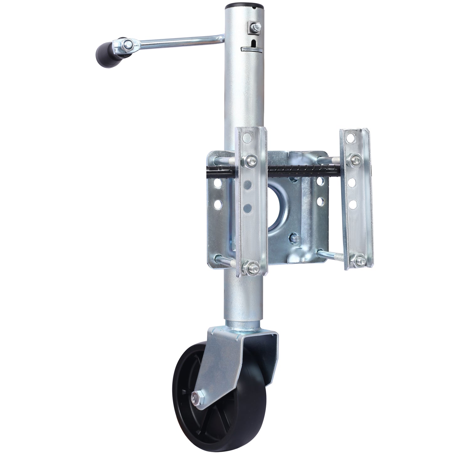 Trailer Jack, Boat Trailer Jack 32.8 in, Bolt-on Trailer Tongue Jack Weight Capacity 1000 lb, with PP Wheels and Handle for Lifting RV Trailer, Horse Trailer, Utility Trailer, Yacht Trailer