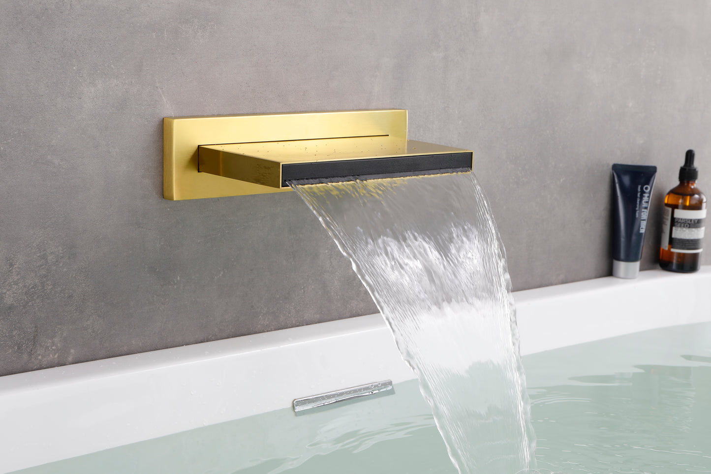 SHOWER Waterfall Waterfall Tub Faucet Wall Mount Tub Filler Spout For Bathroom sink Multiple Uses High Flow Bathtub shower Cascade Waterfall