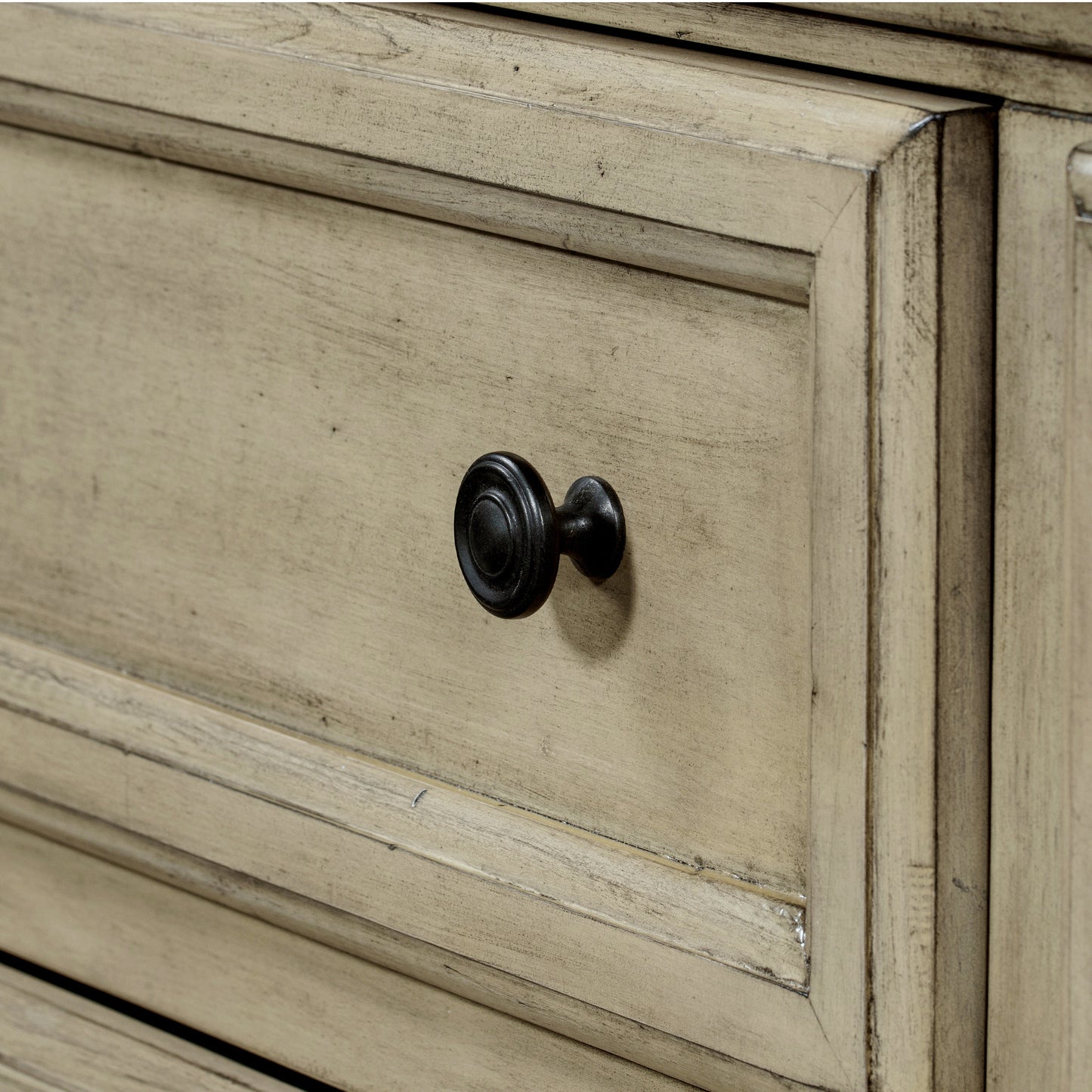 Solid Wood Seven-Drawer Dresser with Changing Topper for Nursery, Kid's Room, Bedroom, Stone Gray