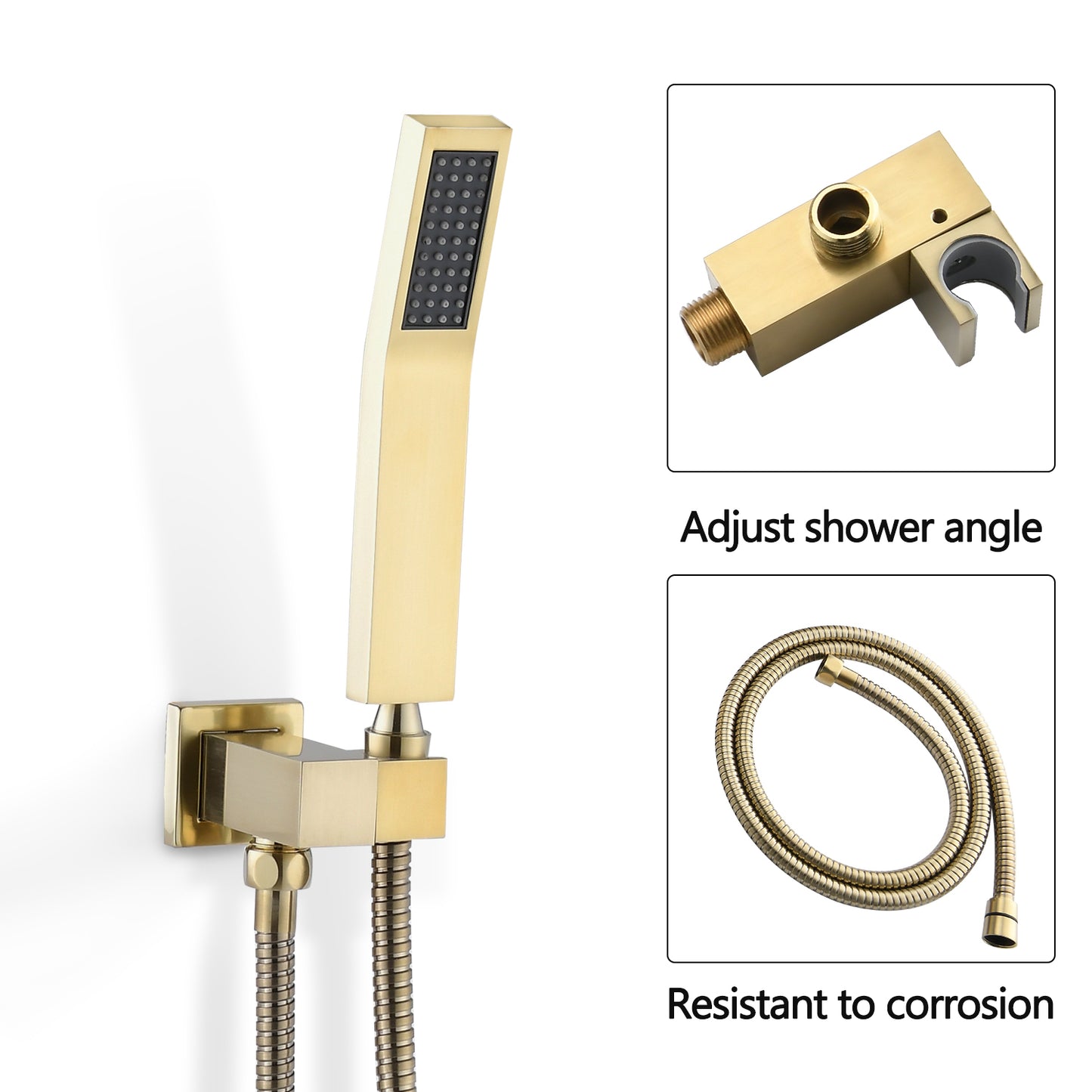 Ceiling Mounted Shower System Combo Set with Handheld and 10"Shower head