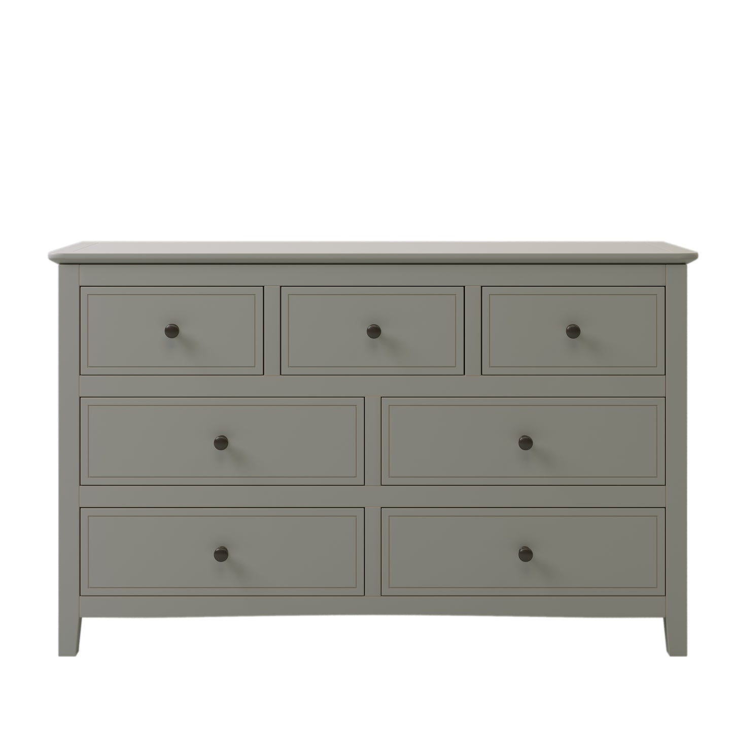 Gray Solid Wood 5 Pieces King Bedroom Sets(bed+nightstand*2+chest+dresser)NEW
