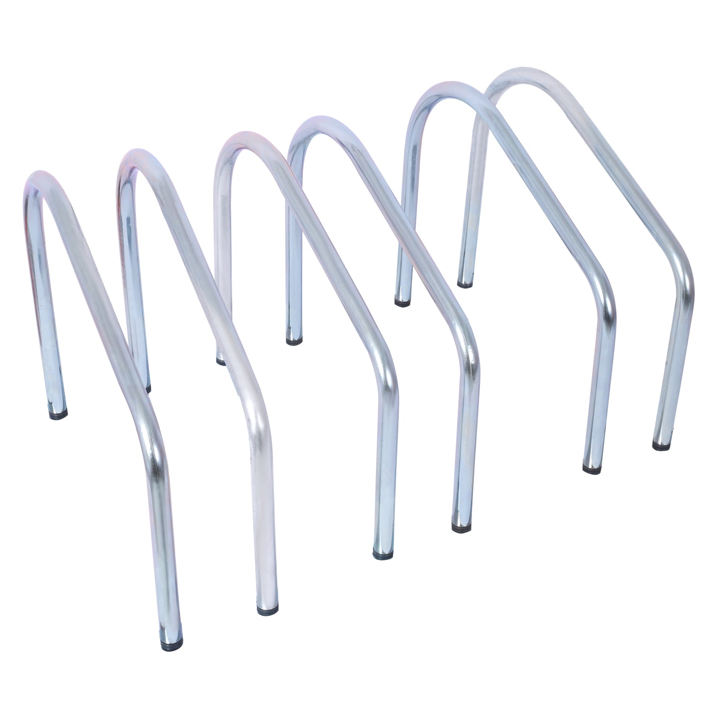 3 Bikes Floor Bike Stand, Bike Parking Rack Garage Bike Storage Stand Indoor/Outdoor 22-28" Wheel Stand, Max. Tire Width 2.15",galvanization