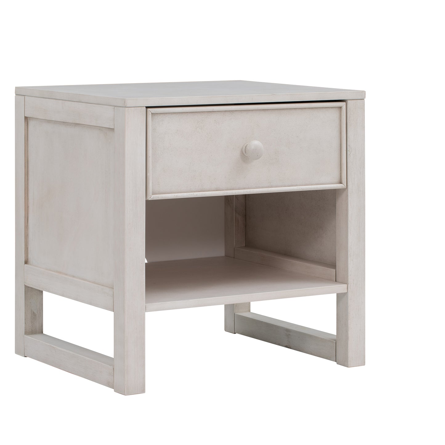 3-Pieces Bedroom Sets Queen Size Platform Bed with Nightstand and Dresser,Antique White