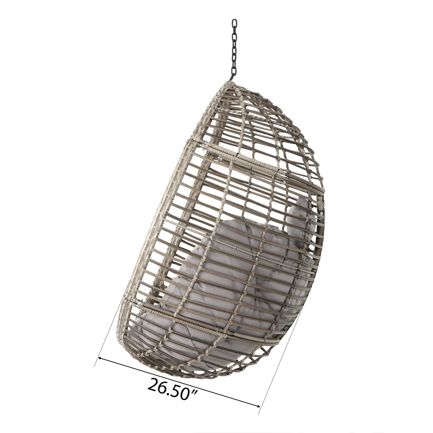 LAYLA HANGING BASKET- GREY