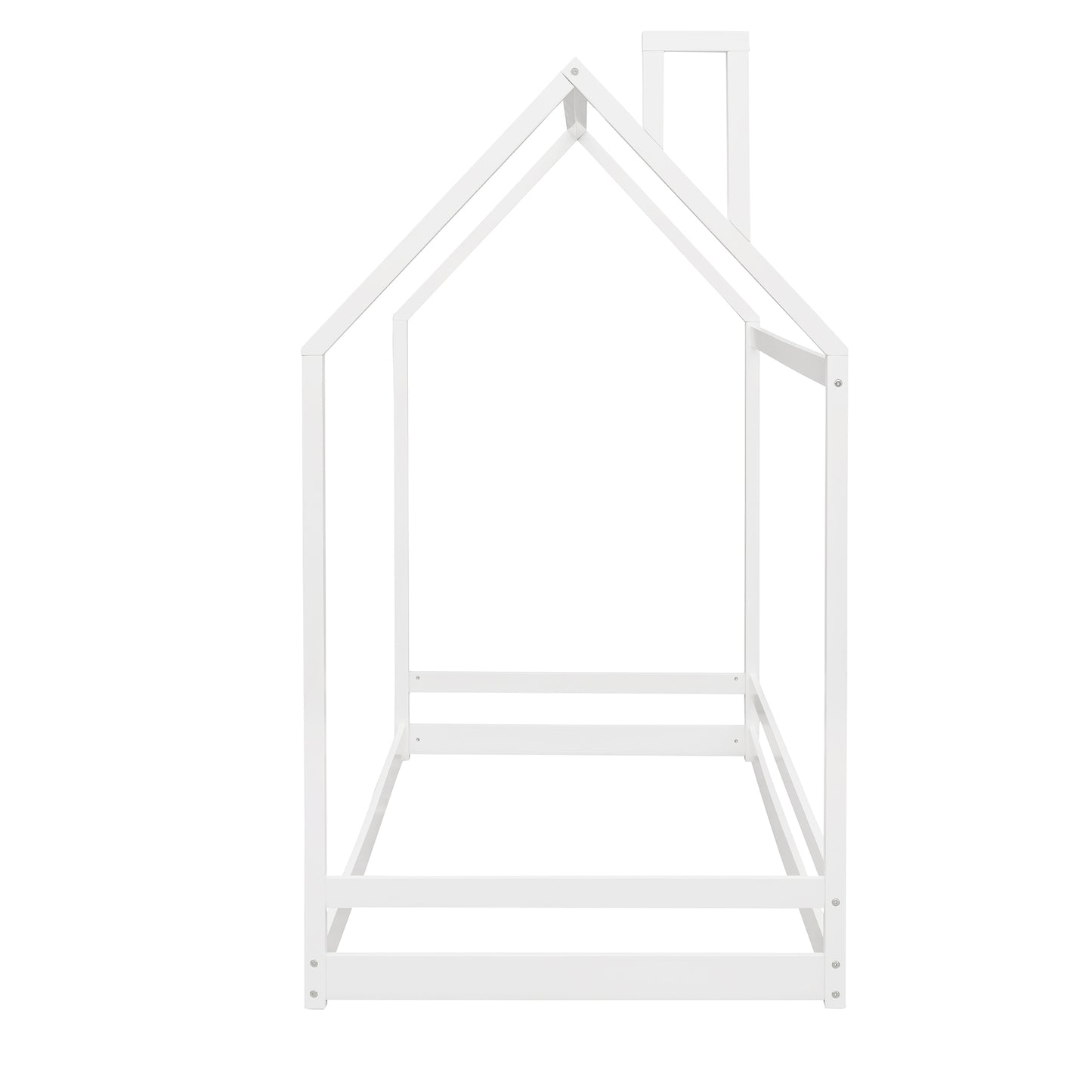 Twin Size House Bed Wood Bed, White(OLD SKU:WF281435AAK)