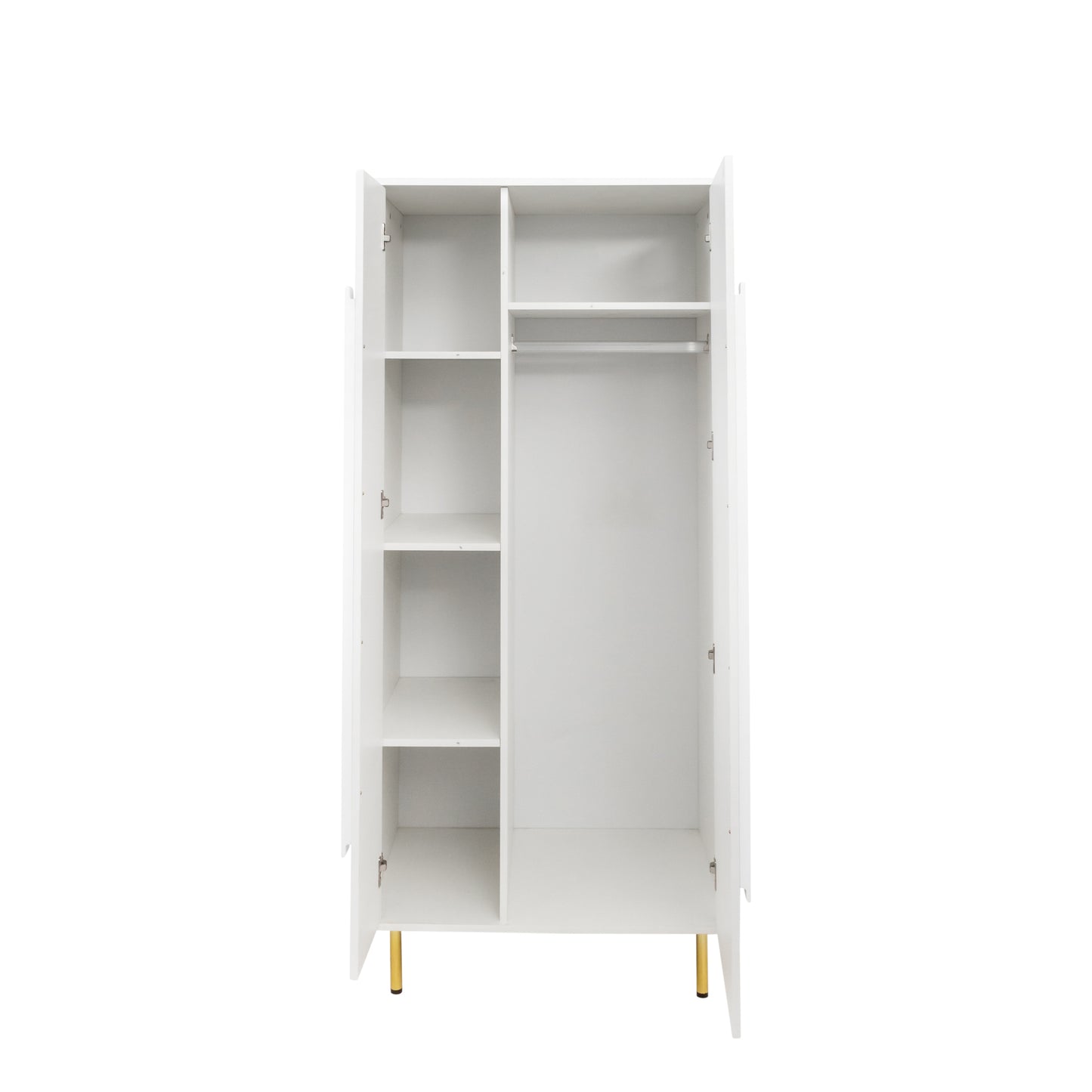 Armoire with 2 Doors with Handle for bedroom, White