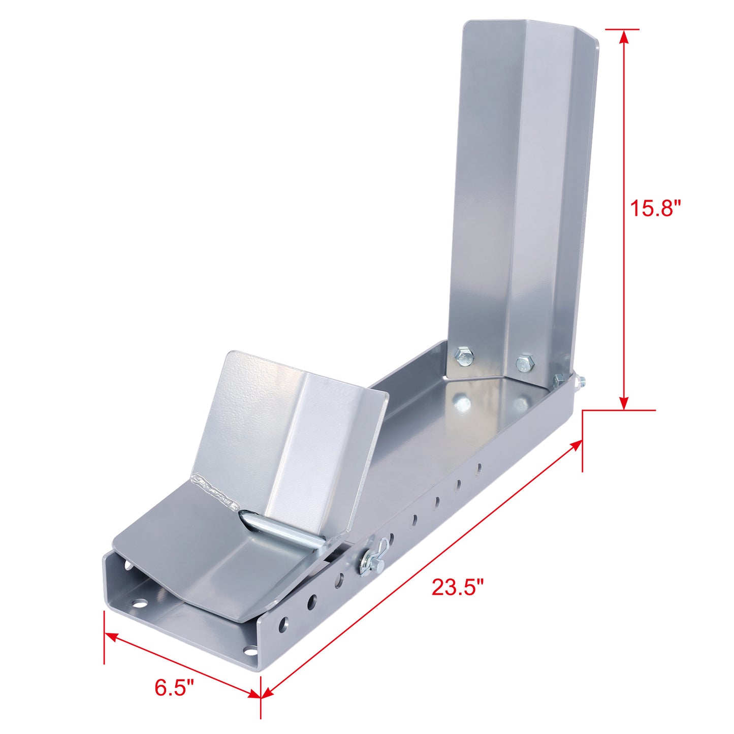 Motorcycle Wheel Chocks for Trailers,Universal Stopper Cradle Holder for Standard Motorcycle Bike Front Wheels, Adjustable Motorcycle Wheel Chock Stand Trailer Stop for 8"-24" Wheels