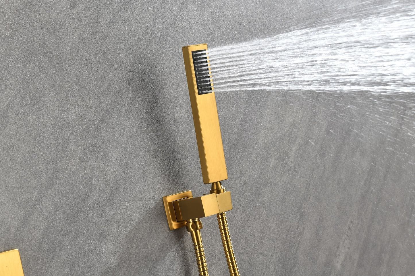Shower System,Waterfall Rainfall Shower Head with Handheld, Shower Faucet Set for Bathroom Wall Mounted