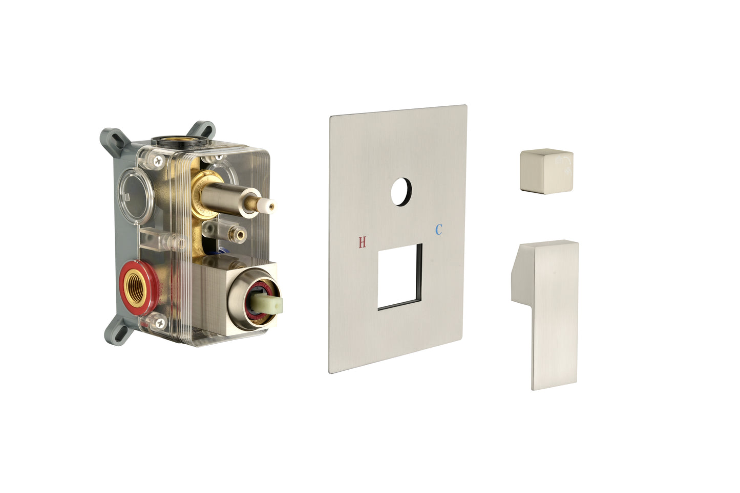 Ceiling Mounted Shower System Combo Set with Handheld and 12"Shower head