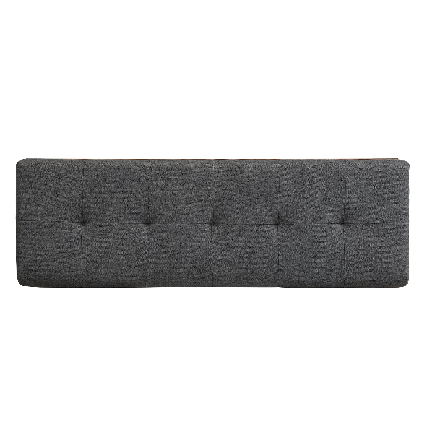 49" Shoe Storage Bench Entryway Shoe Cabinet Storage Ottoman with Padded Seat Cushion and Double Doors for Entryway, Hallway and Bedroom, Dark Grey