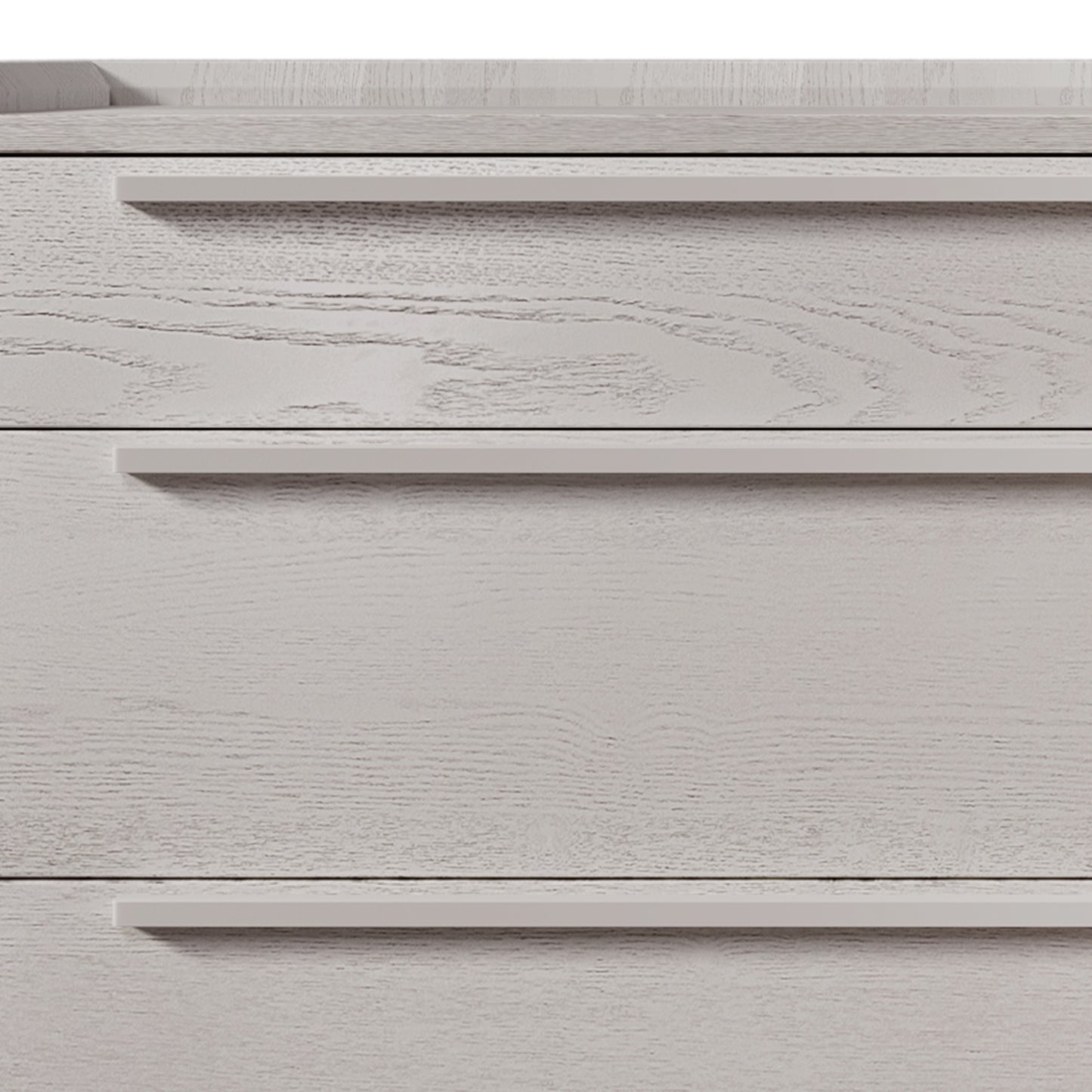 Modern Sideboard with 3 Drawers Storage Cabinet Entryway Floor Cabinet Sideboard Dresser with Solid Wood Legs for bedroom and living room , Stone Gray