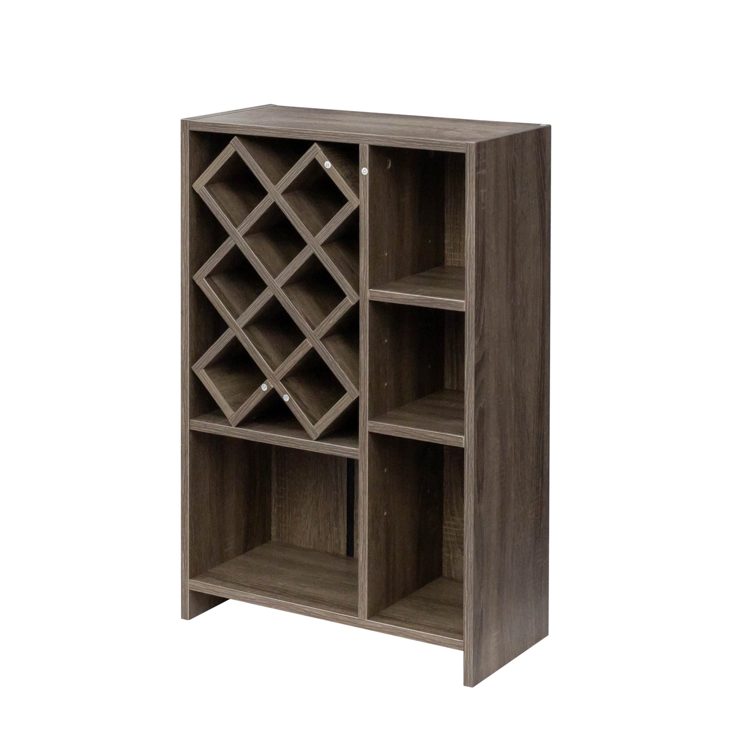 Kitchen Bar Table with Storage Shelves