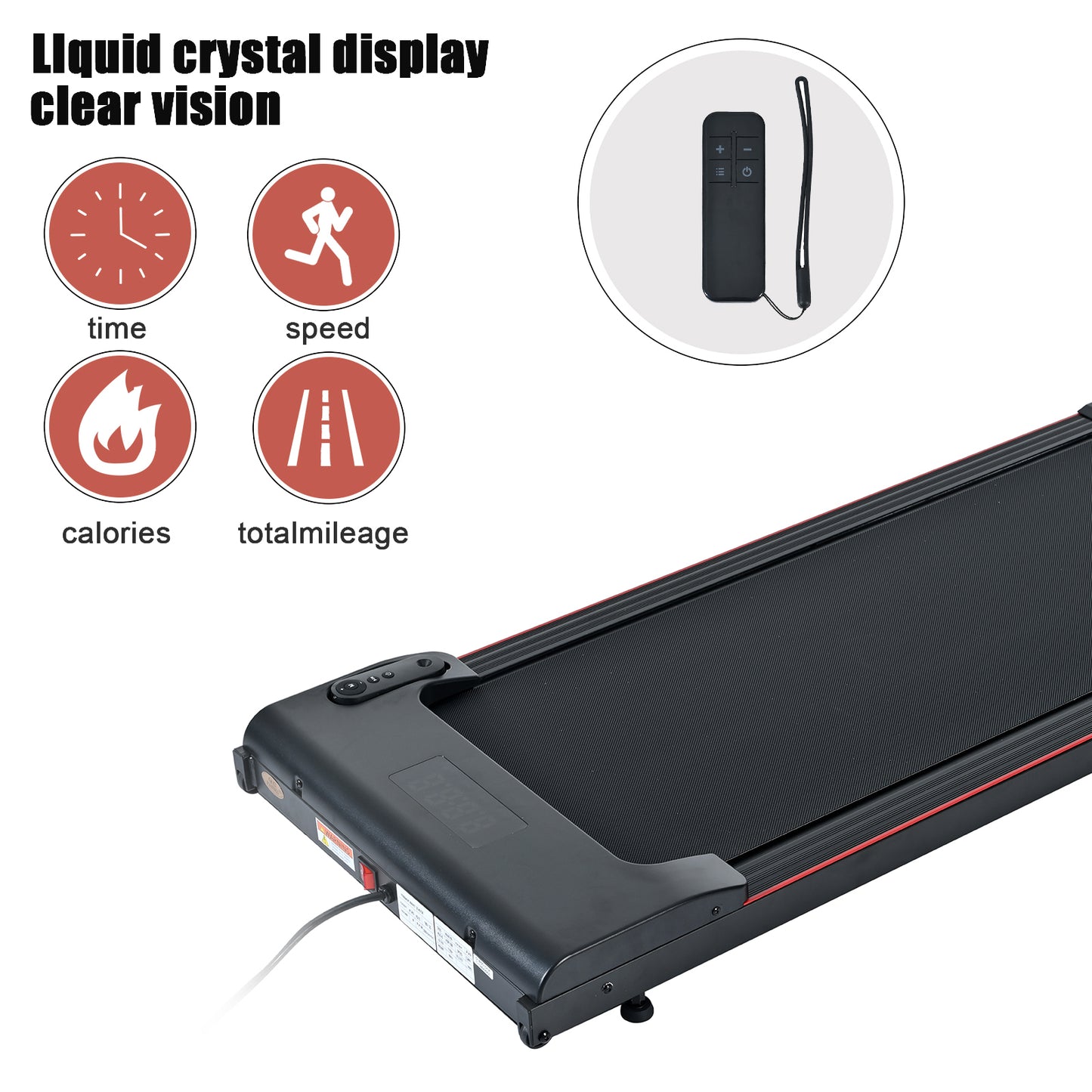 Brushless motor Walking Pad 300 lb Capacity, Desk Treadmill for Home Office, Protable Treadmill Under Desk, Walking Treadmills for Home,0.5 to 4.0 mph Portable Treadmill