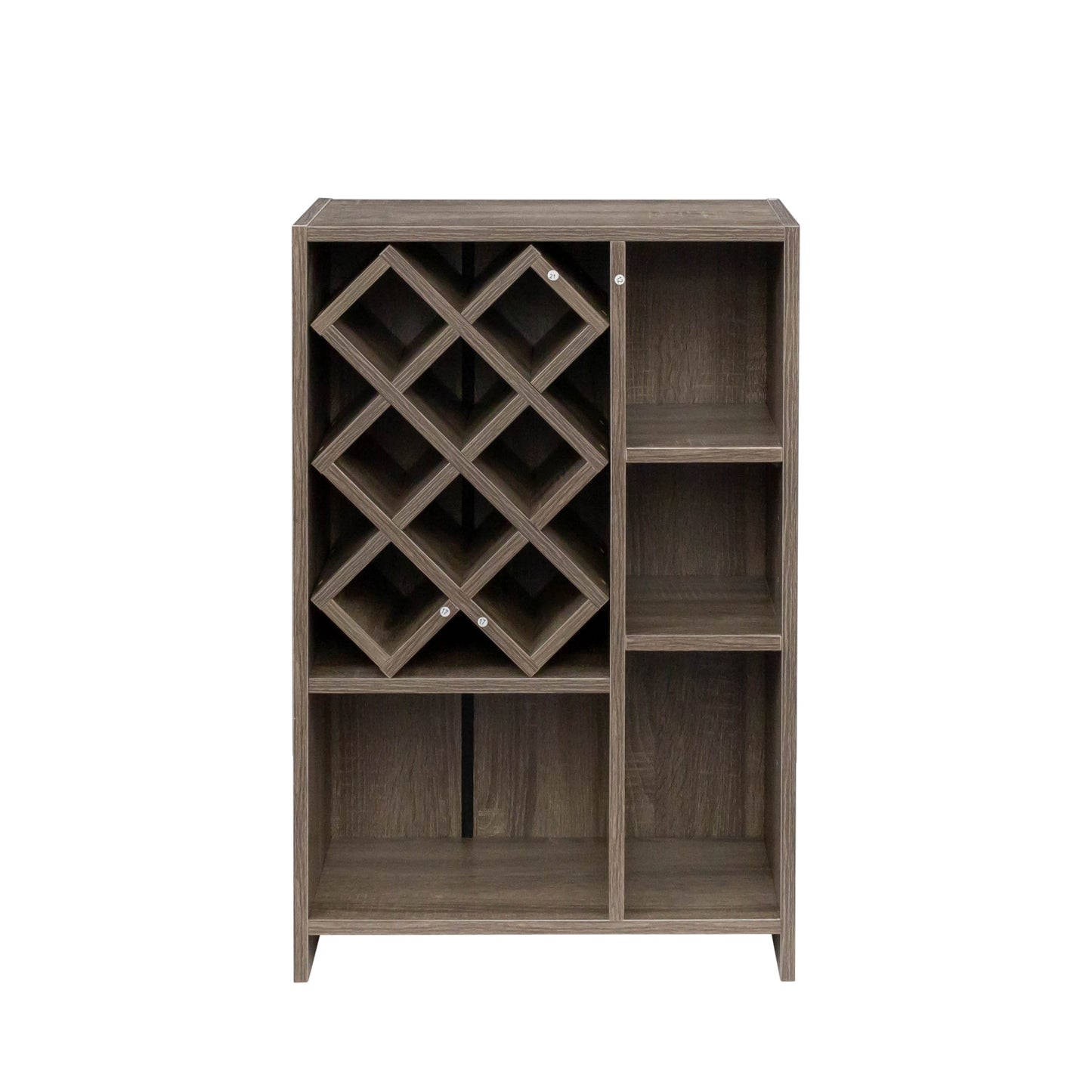 Kitchen Bar Table with Storage Shelves