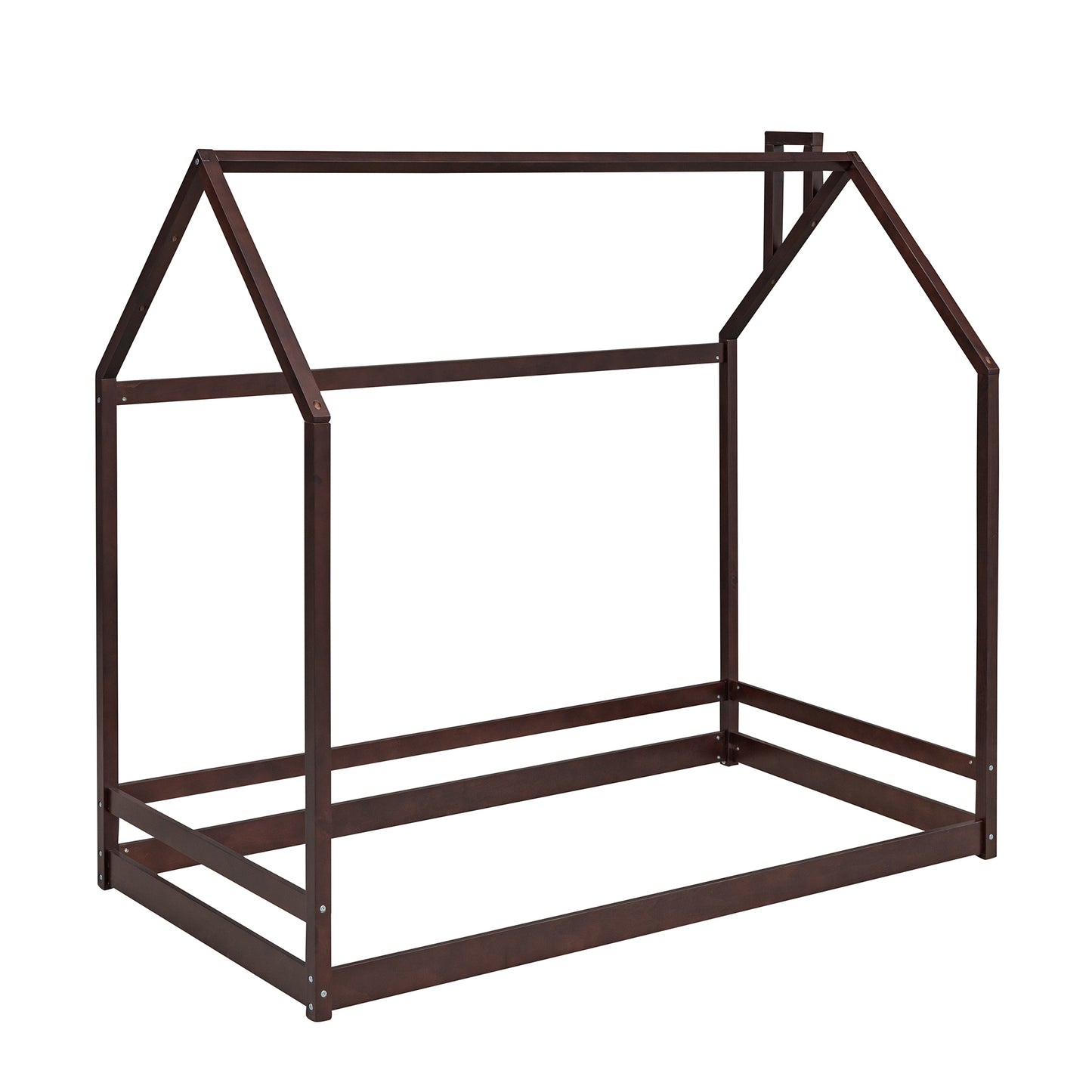 Twin Size House Bed Wood Bed, Espresso(OLD SKU:WF281435AAP)