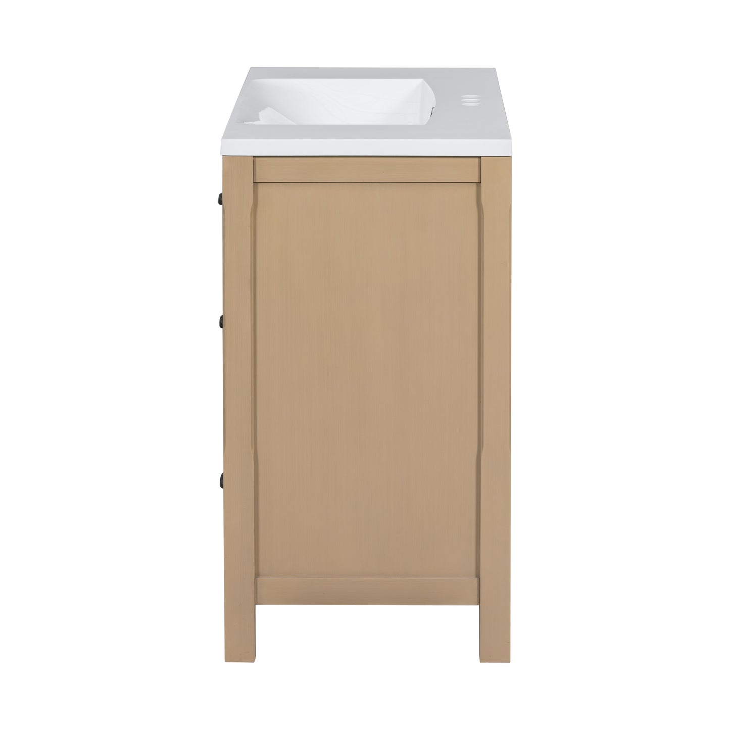 36''Bathroom Vanity with Undermount Sink,Modern Bathroom Storage Cabinet with 2 Drawers and 2 Cabinets,Solid Wood Frame Bathroom Cabinet