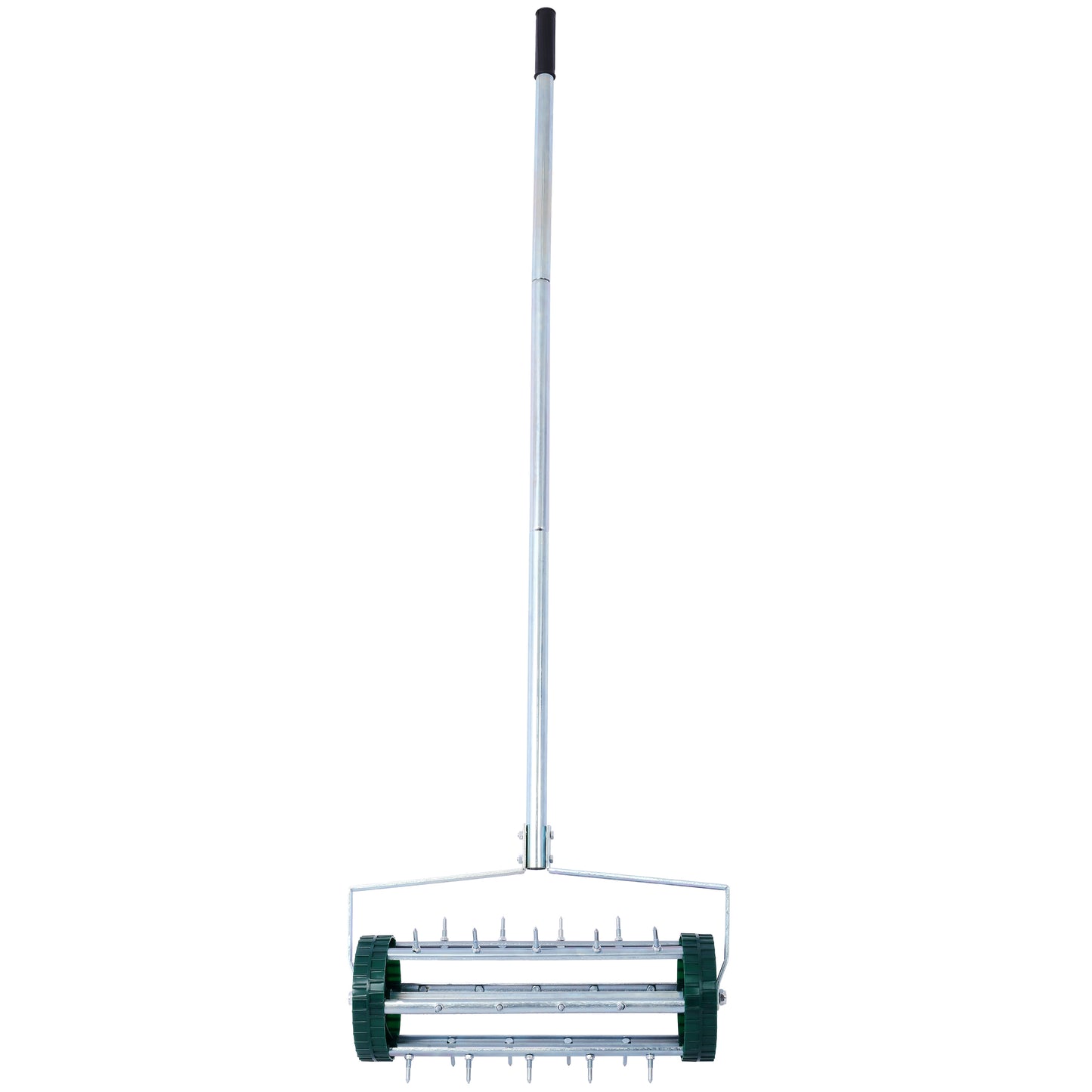 Spike Lawn Aerator, Heavy Duty Rolling Lawn Aerator, Garden Yard Rotary Push Lawn Aeration with Steel Handle