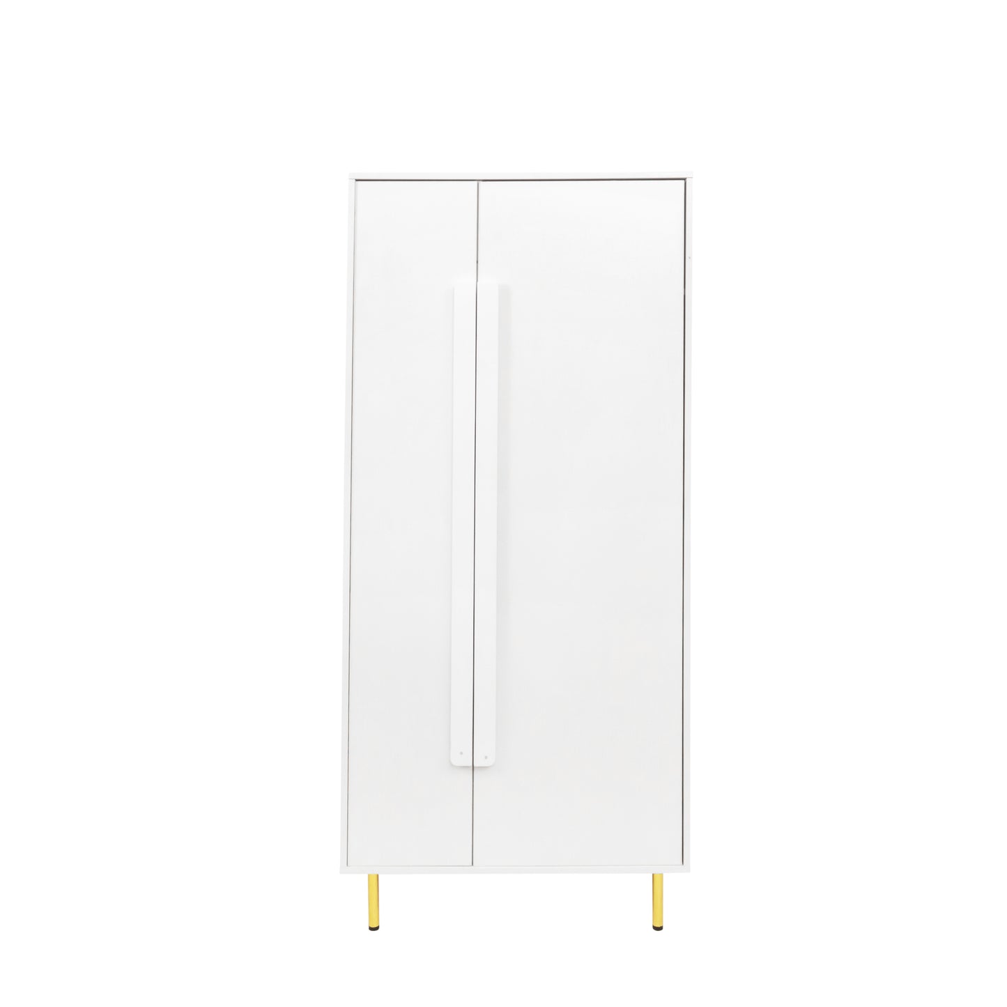 Armoire with 2 Doors with Handle for bedroom, White