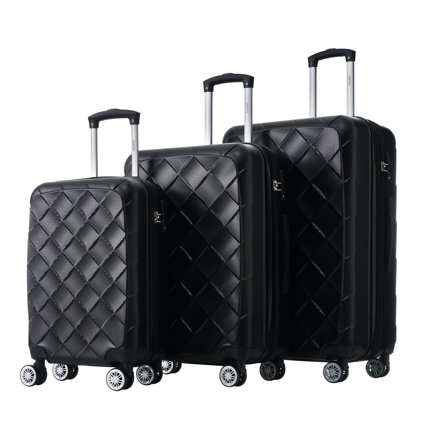 3 Piece Luggage Set Suitcase Set, ABS Hard Shell Lightweight Expandable Travel Luggage with TSA Lock, Spinner Wheels for Men Women
