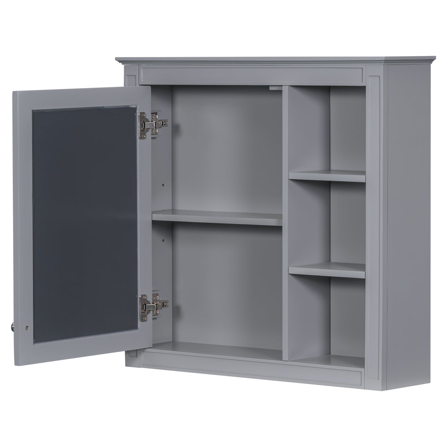 30'' Bathroom Vanity with Top Sink, Modern Bathroom Storage Cabinet with 2 Drawers and a Tip-out Drawer, Freestanding Vanity Set with Mirror Cabinet, Single Sink Bathroom Vanity