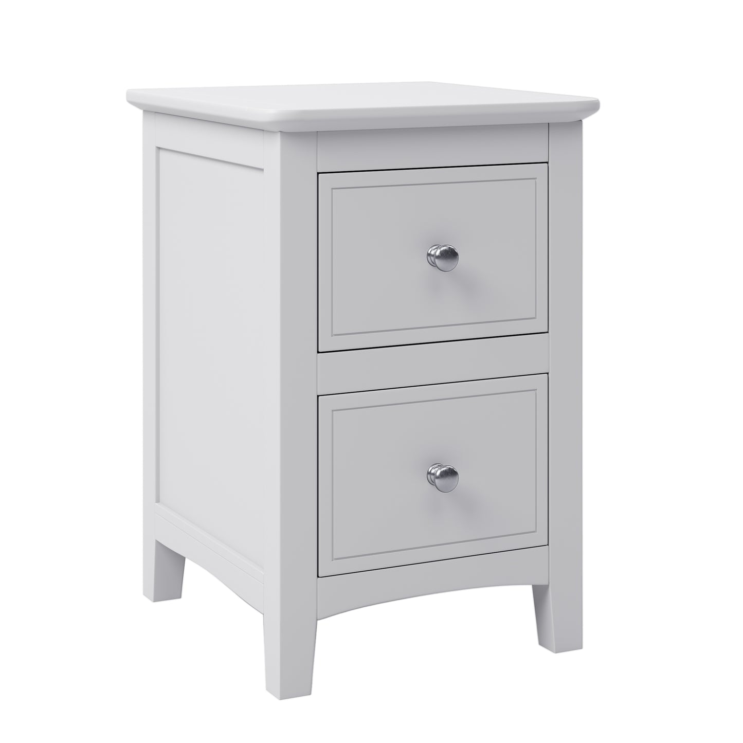 White Solid Wood 5 Pieces King Bedroom Sets(bed+nightstand*2+chest+dresser)