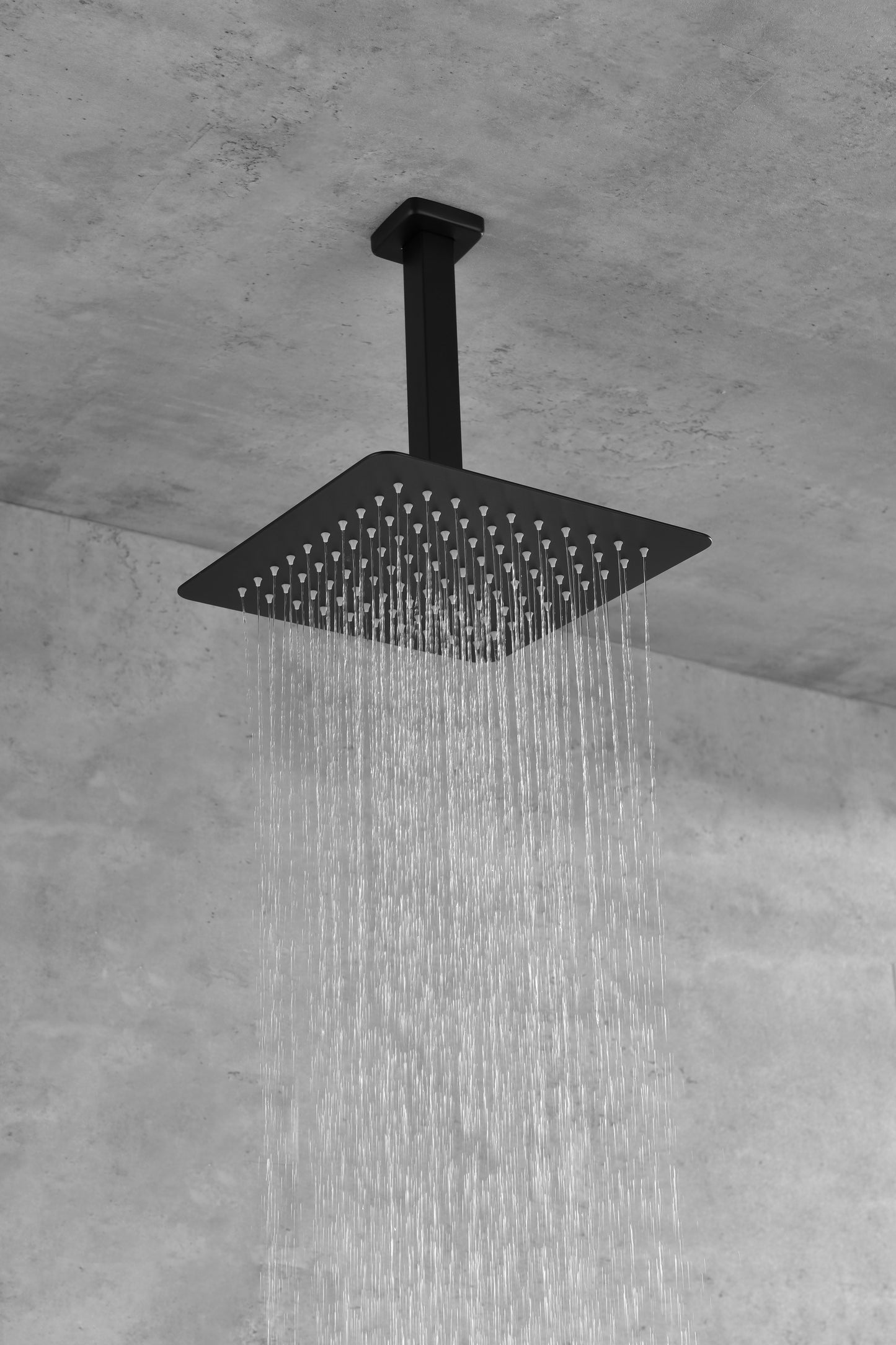 Ceiling Mounted Shower System Combo Set with Handheld and 12"Shower head