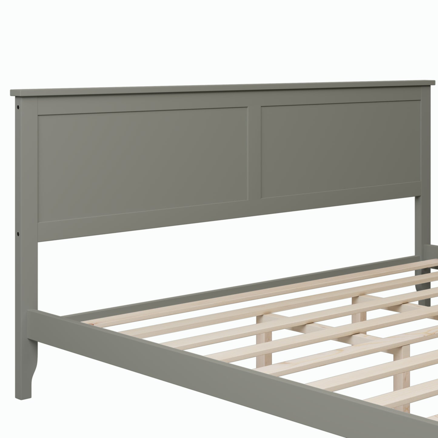 Gray Solid Wood 5 Pieces King Bedroom Sets(bed+nightstand*2+chest+dresser)NEW