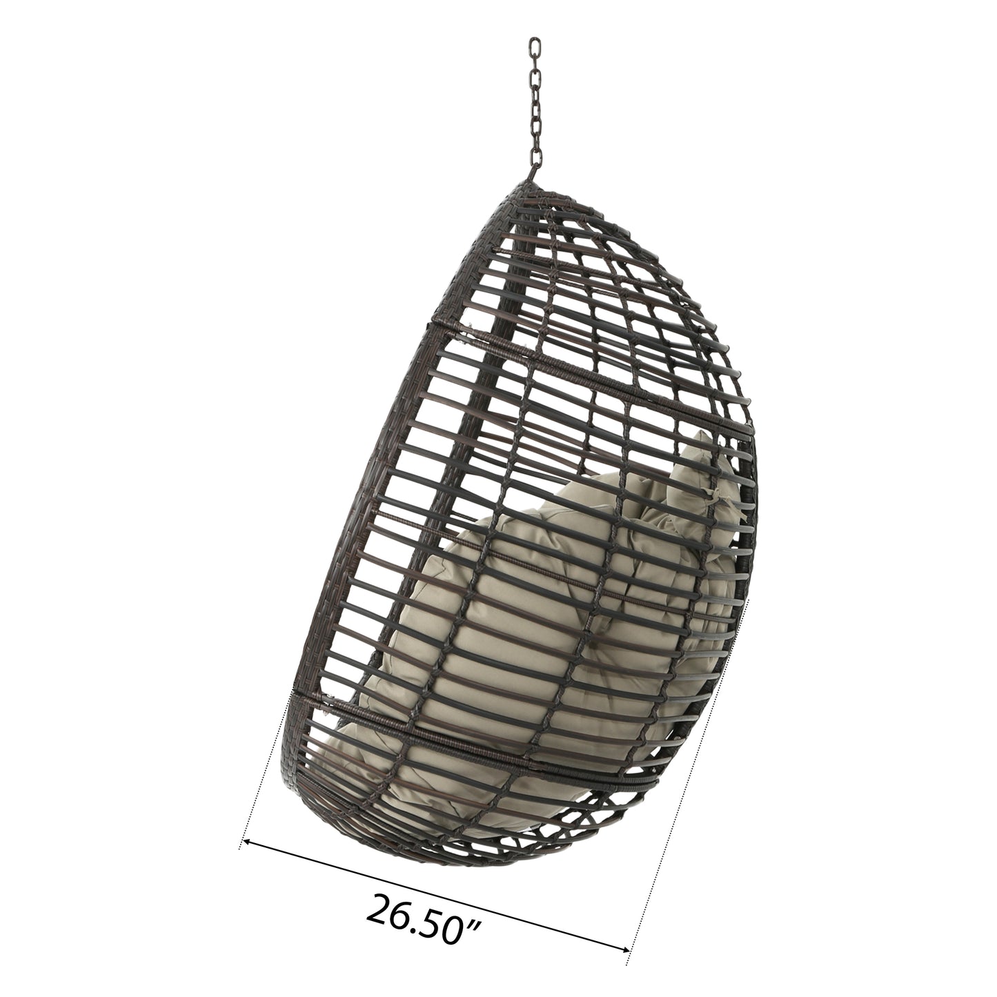 LAYLA HANGING BASKET- BROWN
