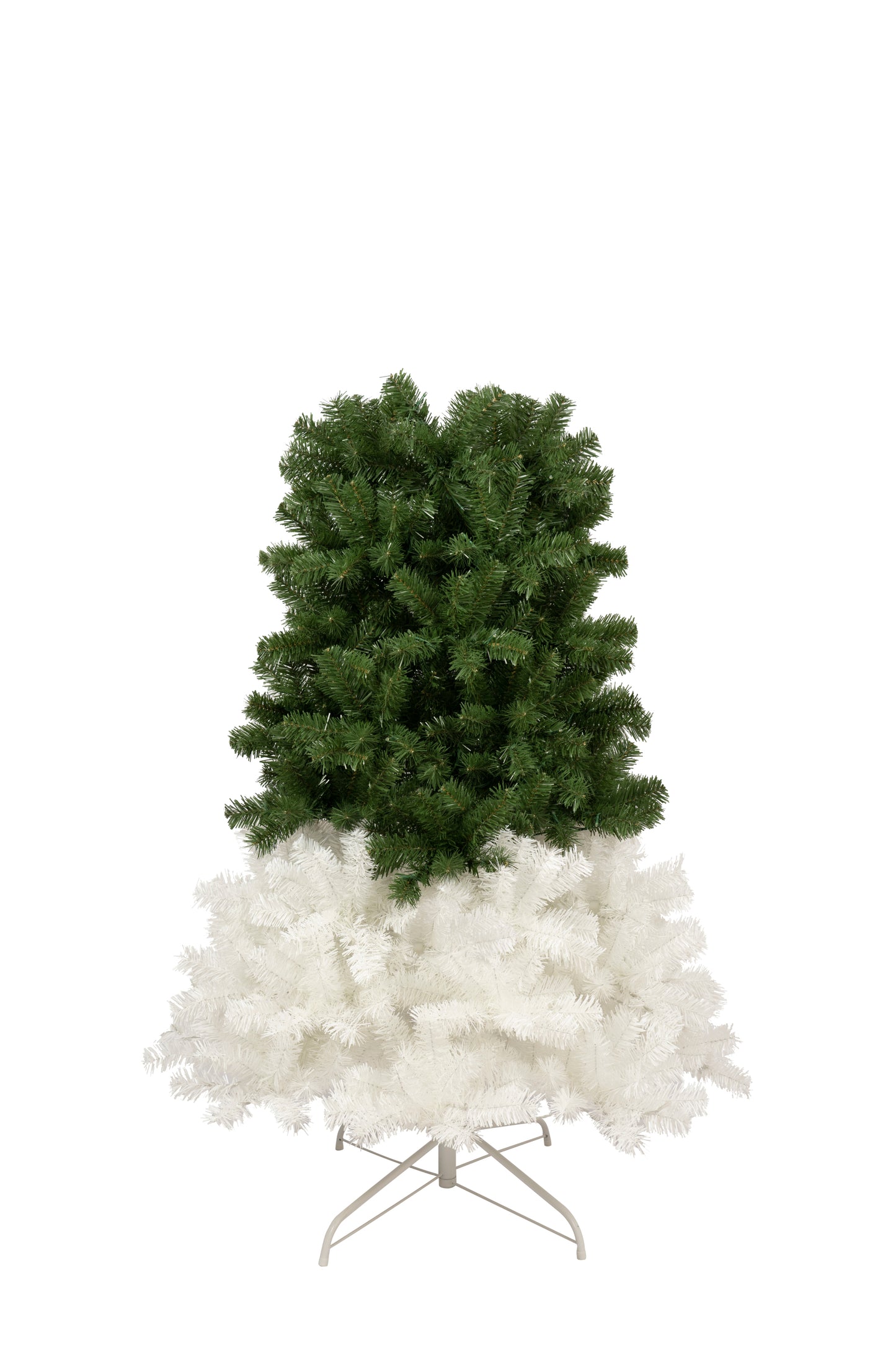 6FT Hinged Fir Artificial Fir Bent Top Christmas Tree, Xmas Tree Bendable Santa Hat Style Christmas Tree Holiday Decoration, 1250 Lush Branch Tips, 300 LED Lights X-mas