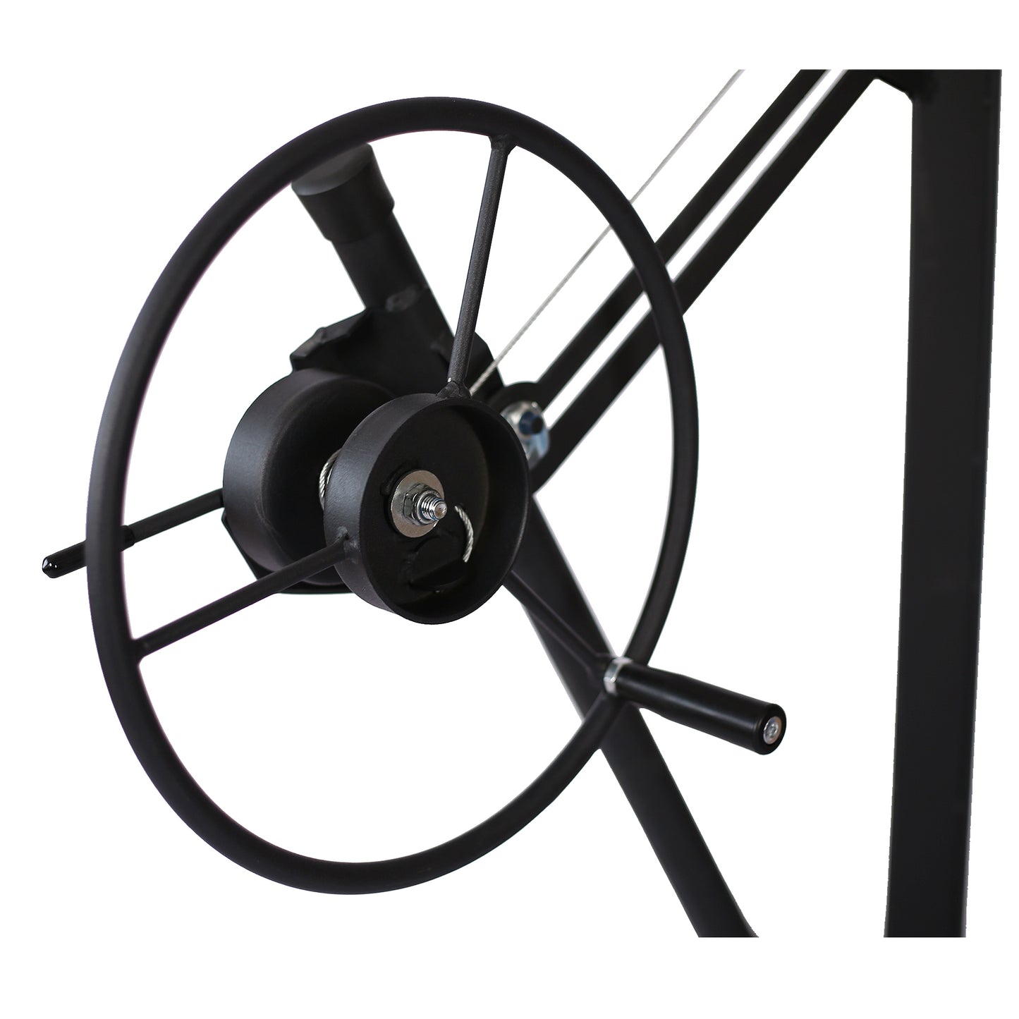 Drywall Lift Panel 11' Lift Drywall Panel Hoist Jack Lifter, black