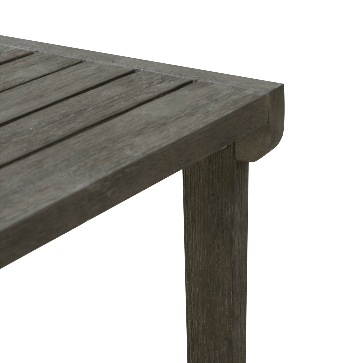 Caladesi Poolside Grey-washed Vintage Wood Side Table