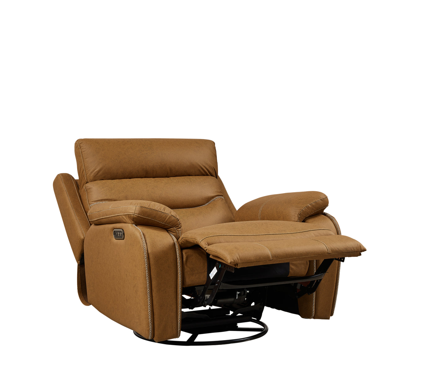 Liyasi Dual OKIN Motor Rocking and 240 Degree Swivel Single Sofa Seat recliner Chair  Infinite Position  ,Head rest with power function