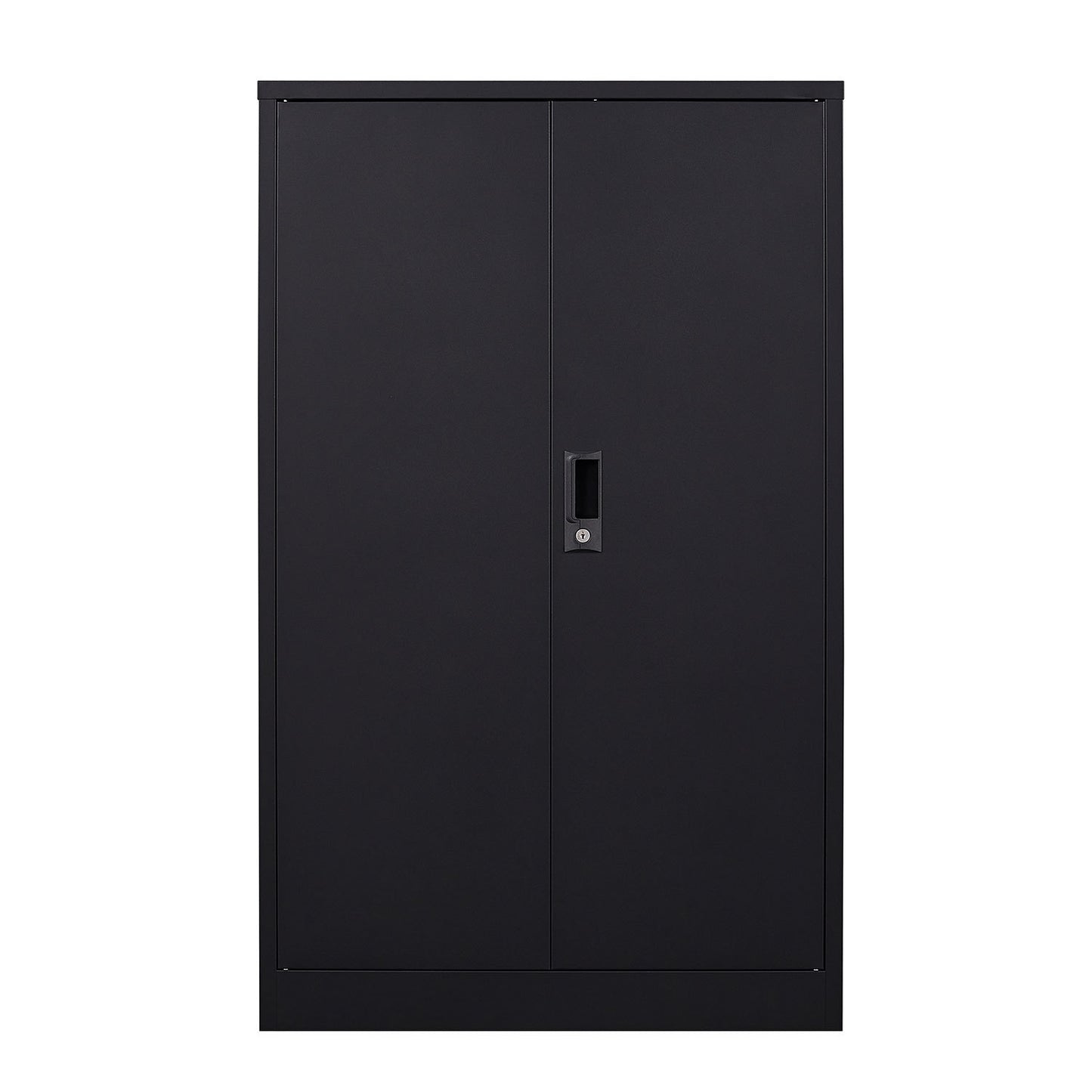 Metal Storage Cabinet with Locking Doors and Adjustable Shelf, Folding Filing Storage Cabinet , Folding Storage Locker Cabinet for Home Office,School,Garage, Black