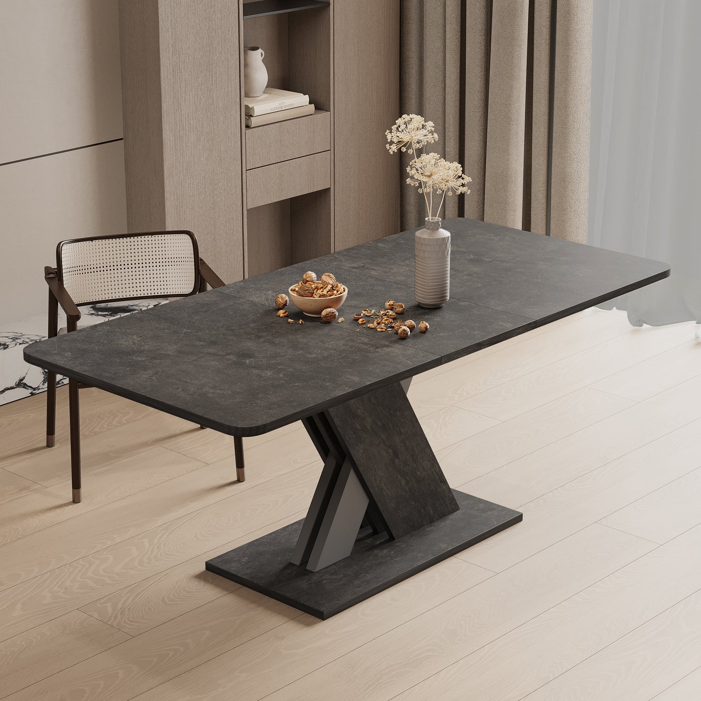 Multifunctional extendable console table