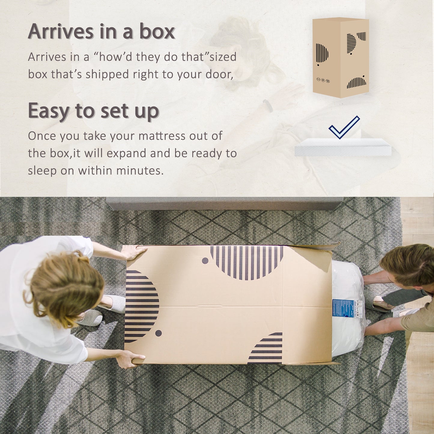 6 Inches Gel Memory Foam Mattress Made in US(King)