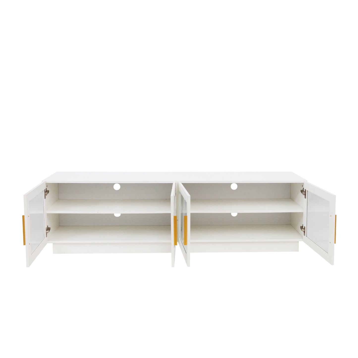70.87" TV Stand , Modern TV Cabinet & Entertainment Center with Shelves, Wood Storage Cabinet for Living Room or Bedroom