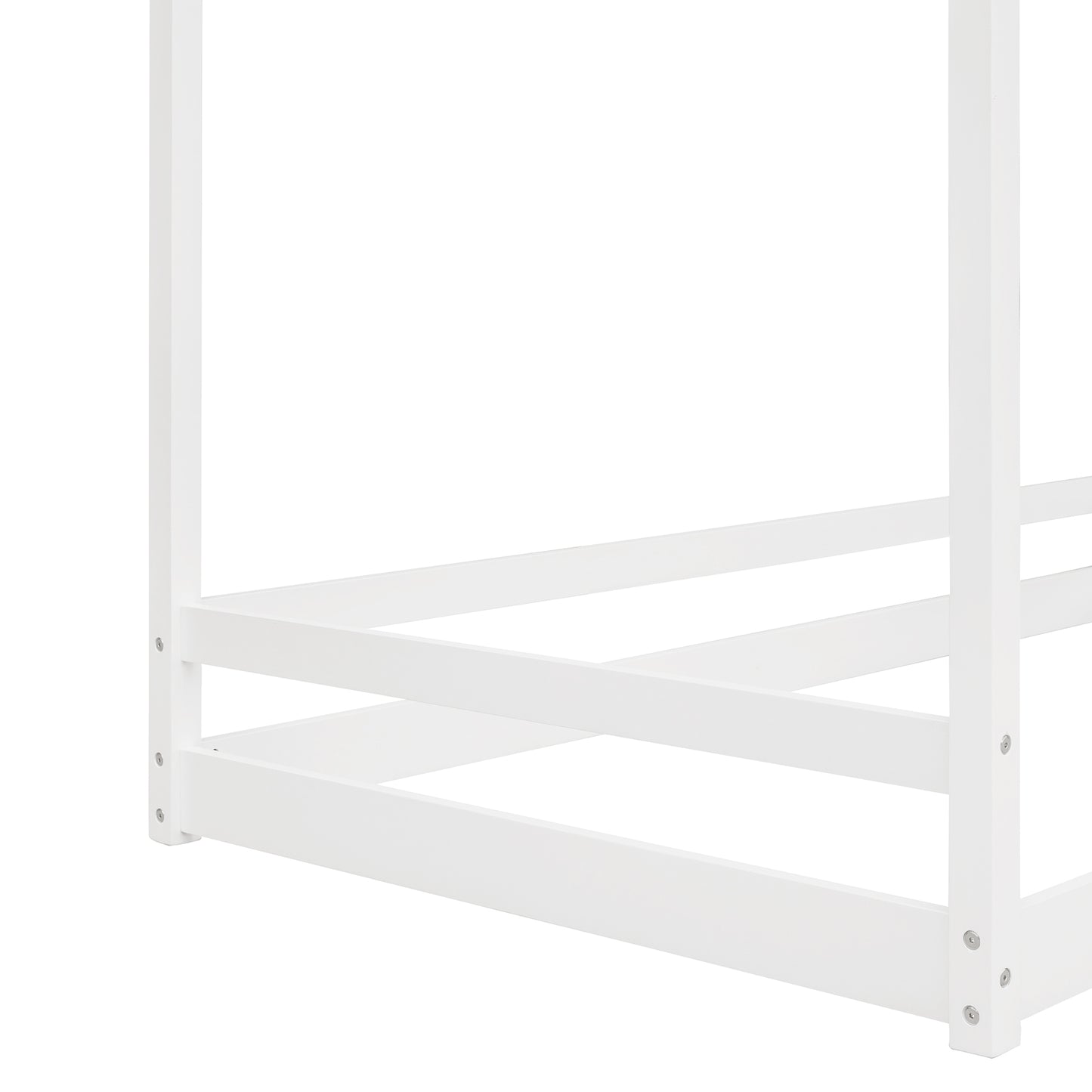 Twin Size House Bed Wood Bed, White(OLD SKU:WF281435AAK)