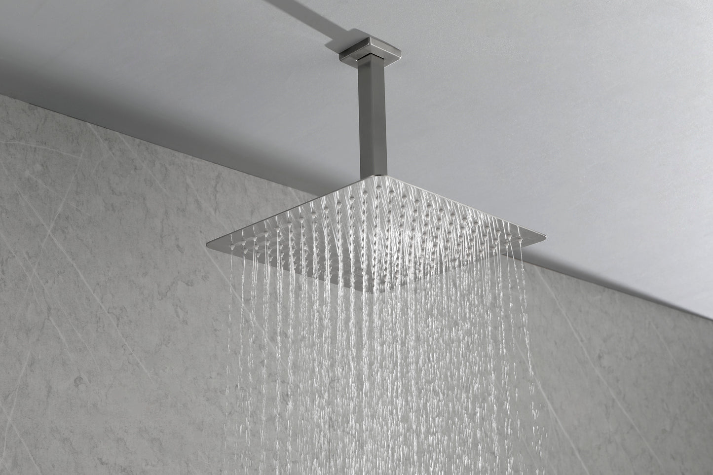 Ceiling Mounted Shower System Combo Set with Handheld and 12"Shower head