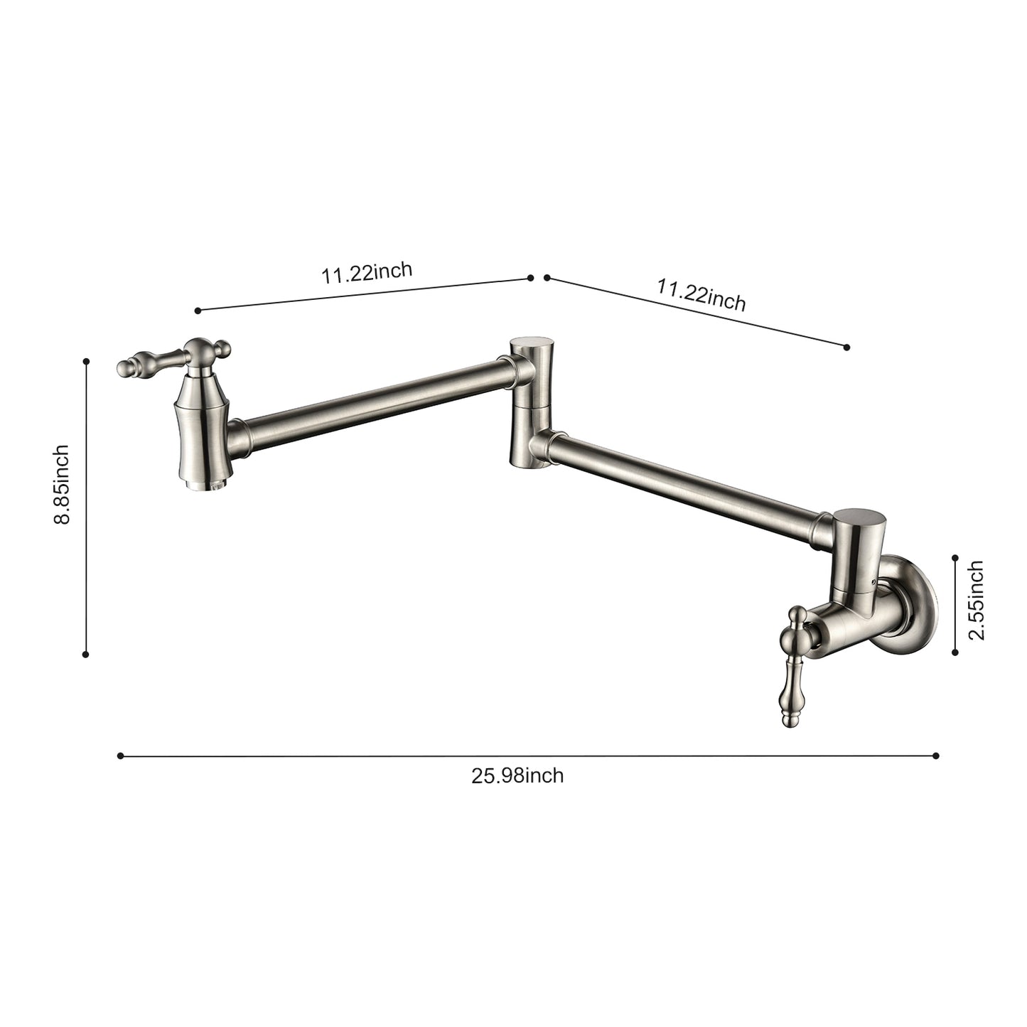 Pot Filler Faucet Wall Mount