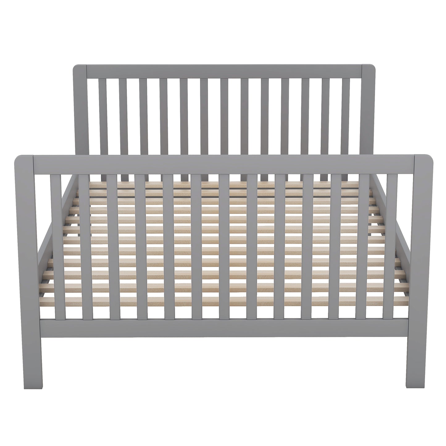 Convertible Crib/Full Size Bed with Changing Table, Gray