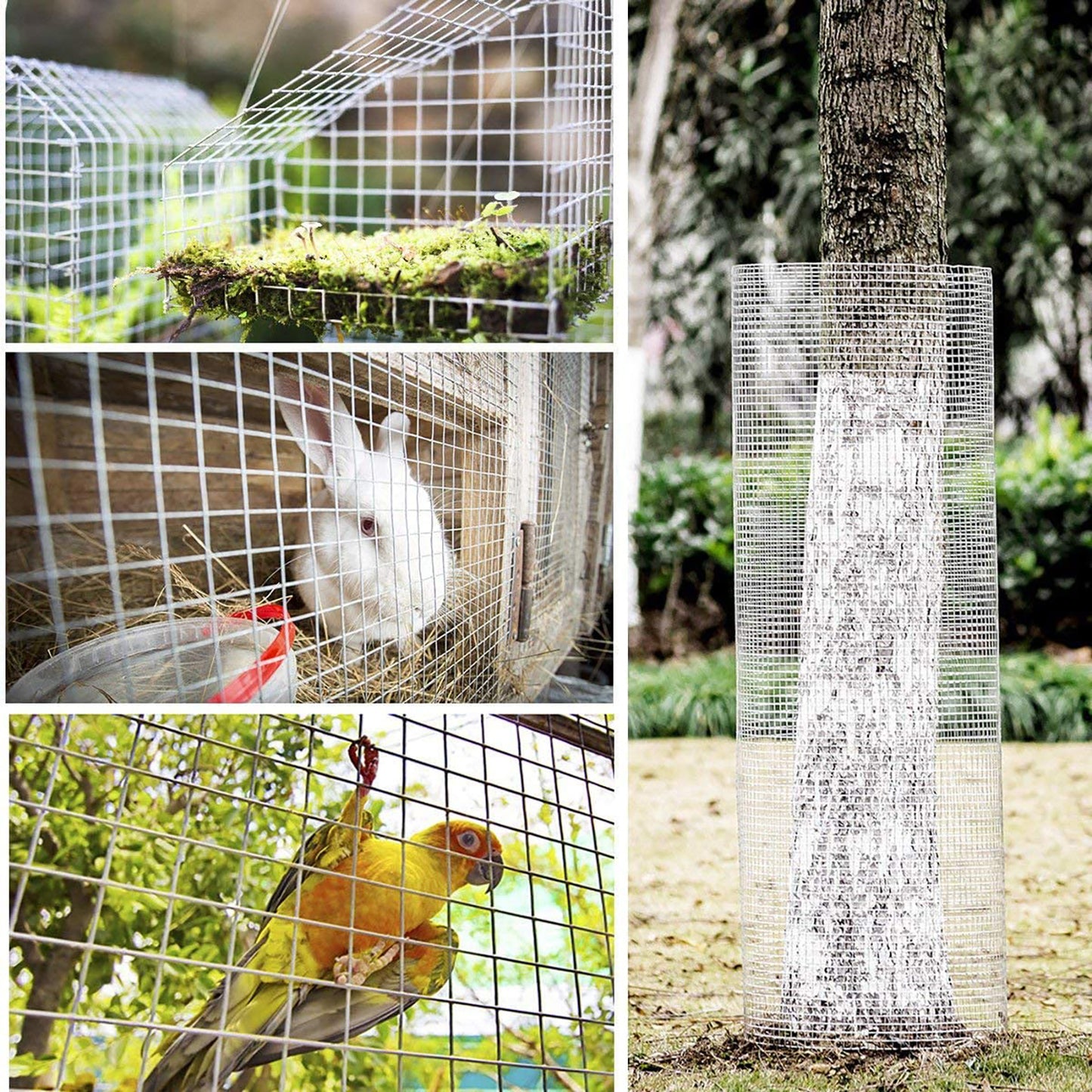 Hardware Cloth 1/4 inch 36in x 100ft 23 Gauge, Hot-dip Galvanized After Welding Chicken Wire Fence Roll Garden Plant Welded Metal Wire Fencing Roll, Rabbit Cages Snake Fence
