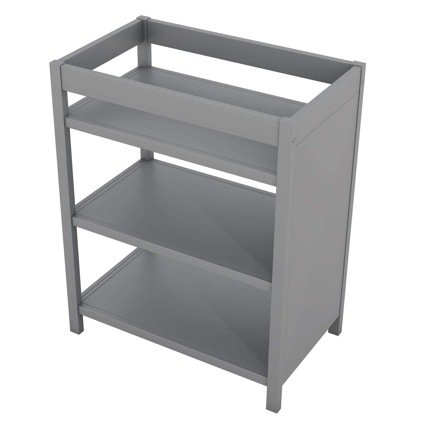 Convertible Crib/Full Size Bed with Changing Table, Gray