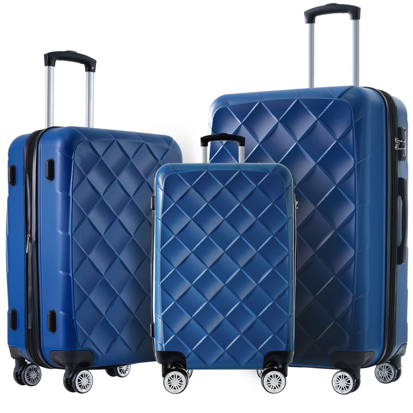 3 Piece Luggage Set Suitcase Set, ABS Hard Shell Lightweight Expandable Travel Luggage with TSA Lock, Spinner Wheels for Men Women