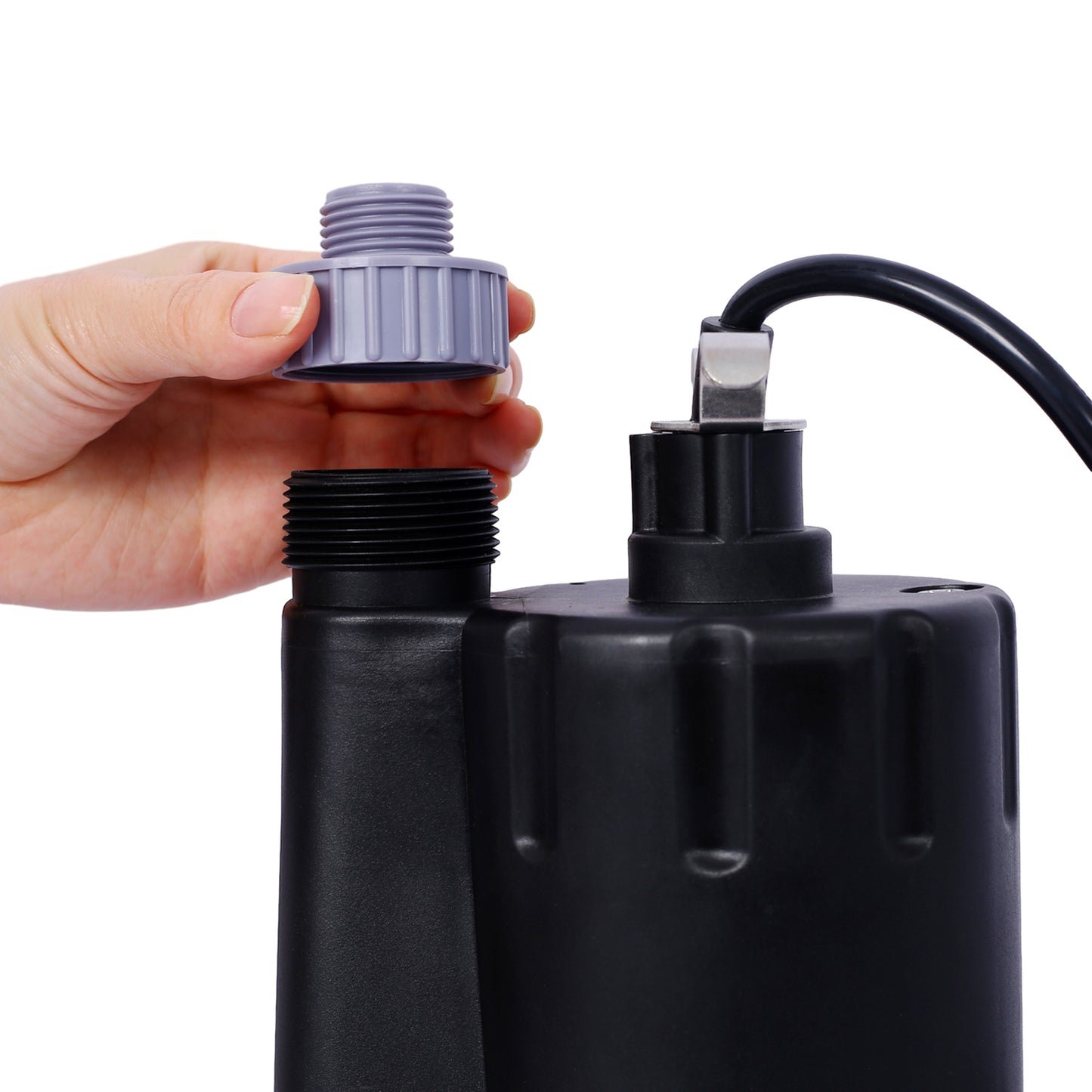 Submersible Water Pump, 1/4HP 2000GPH Thermoplastic Utility Pump Portable Electric Water Pump Sump Pump, With 10 Feet Power Cord.